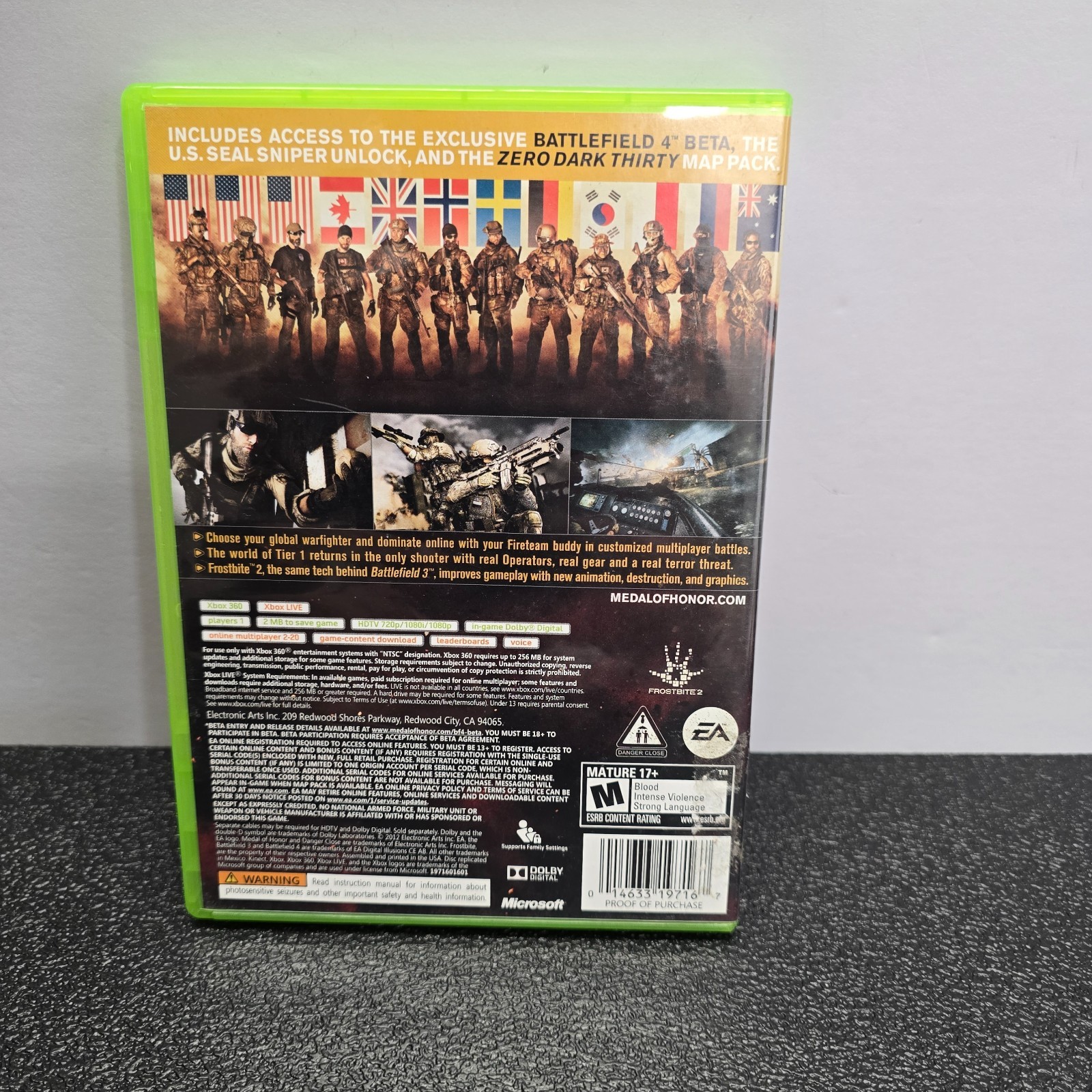 Medal of Honor: Warfighter — Limited Edition (Microsoft Xbox 360, 2012)
