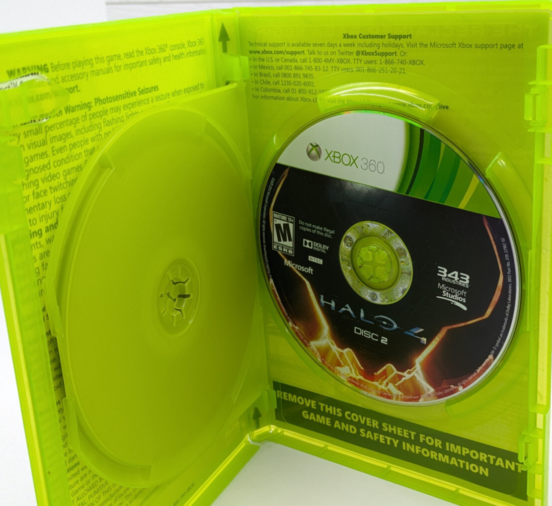 Halo 4 Twin Disc Xbox 360 343 Industries Video Game Rated M For Mature Tested