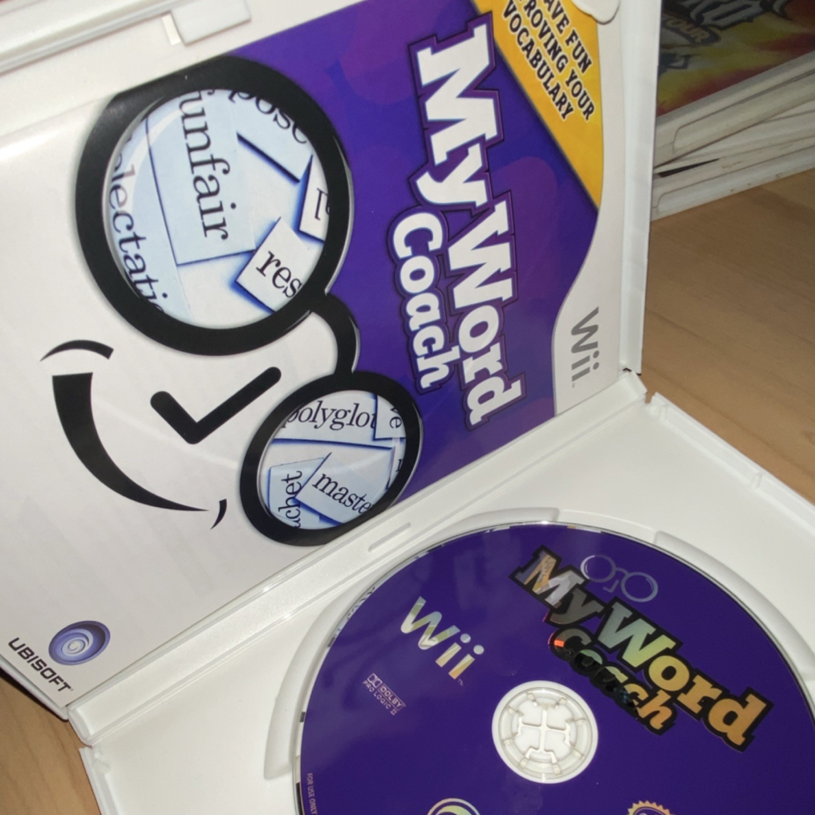 My Word Coach by Ubisoft Video Game for Nintendo Wii Multiplayer Manual Included