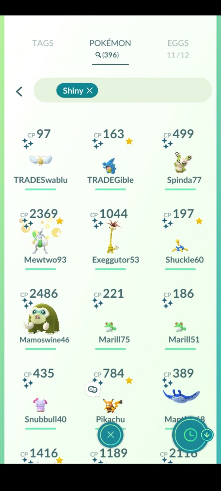 Regionals and some rare shinys price varies depending on the pokemon selected.