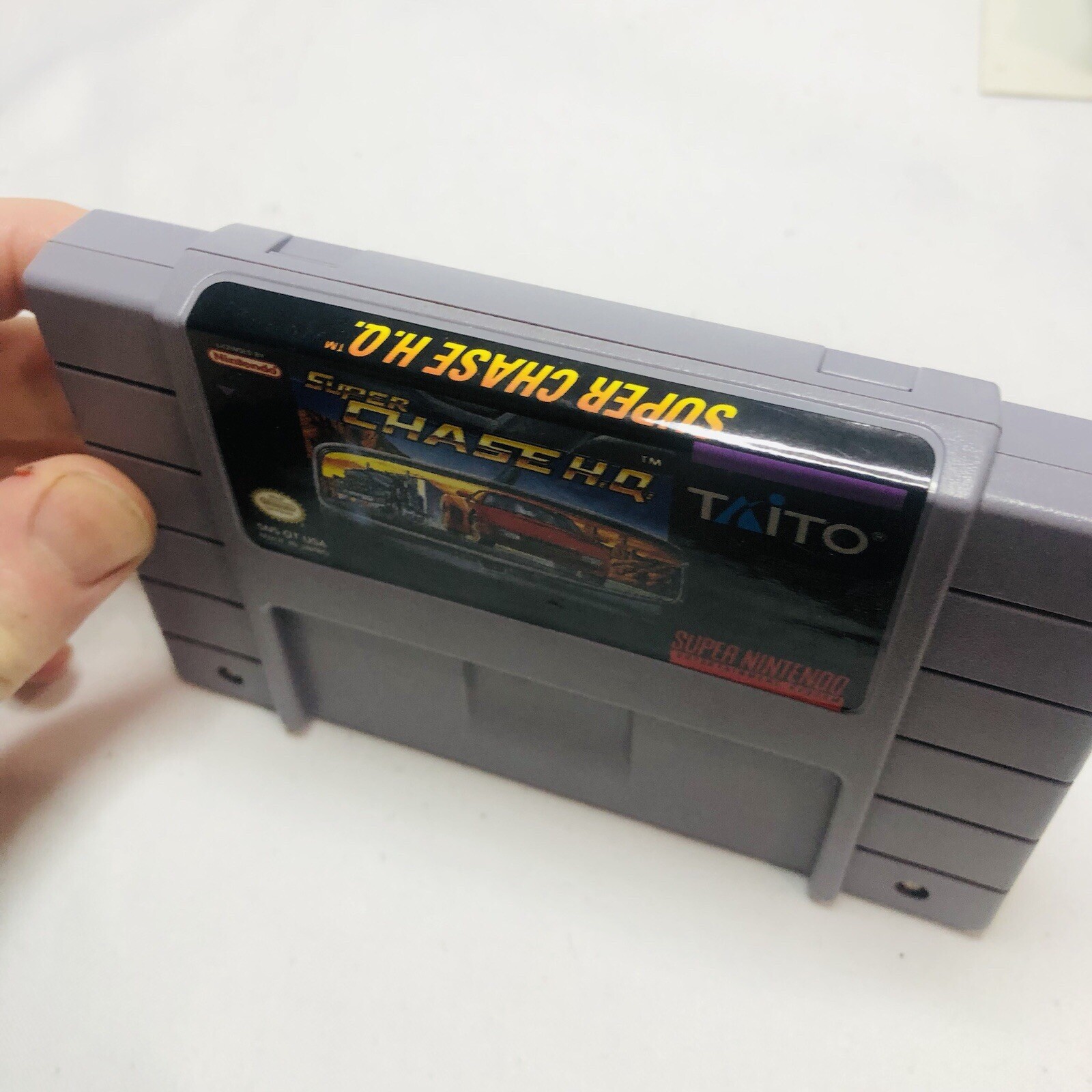 Super Chase HQ H.Q. Nintendo SNES Complete CIB Rare Cart Box + Manuals