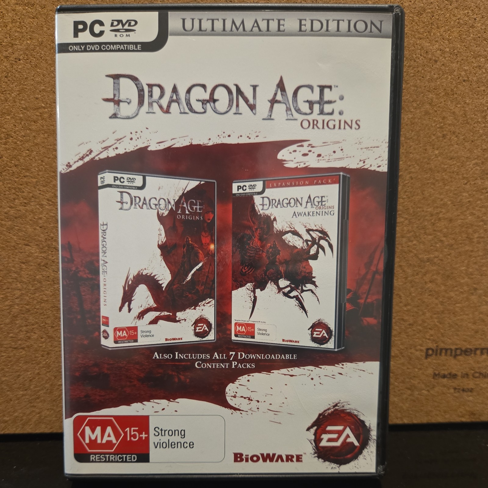 DRAGON AGE: ORIGINS (MA15+) ULTIMATE EDITION PC DVD ROM INCLUDES MANUAL, 2x disc