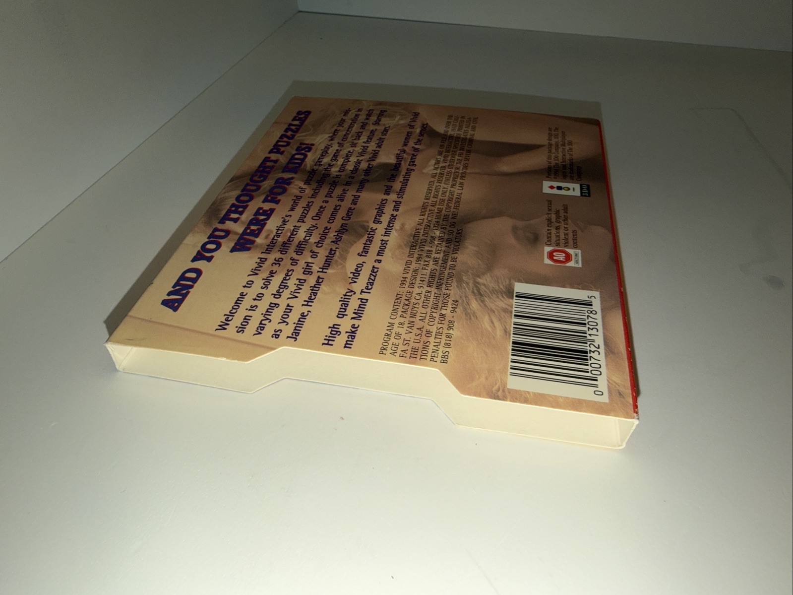 Mind Teazzer Cover Sleeve ONLY RARE 3DO Vivid Interactive Authentic Very NICE!