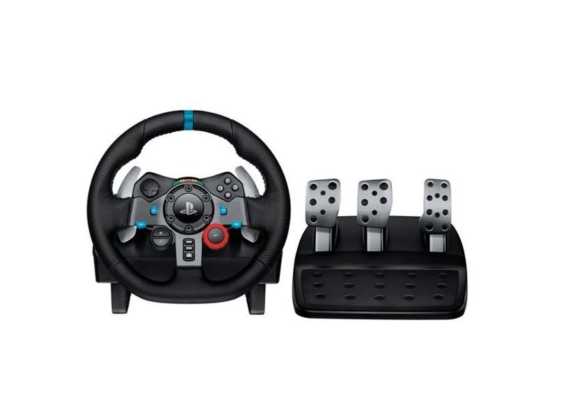 Logitech – G29 Driving Force Racing Wheel and Floor Pedals for PS5, PS4, PC,