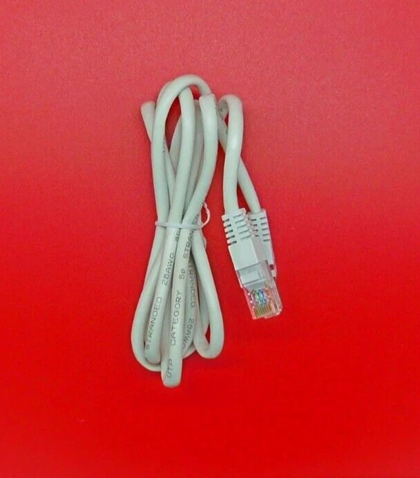 5 FT Ethernet Internet Connection Cable UTP CAT 5e White 28AWG 4 Pairs NEW