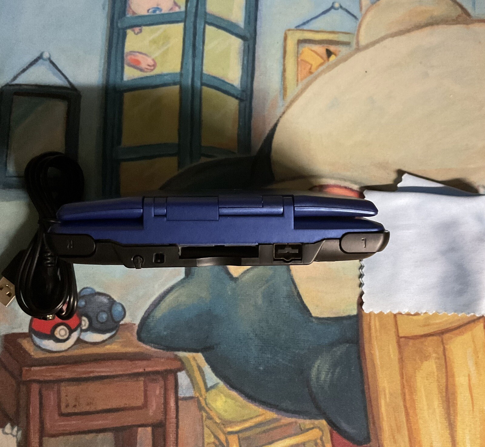 Reshelled Nintendo DS Pokepark Limited Edition Cobalt Blue Handheld System