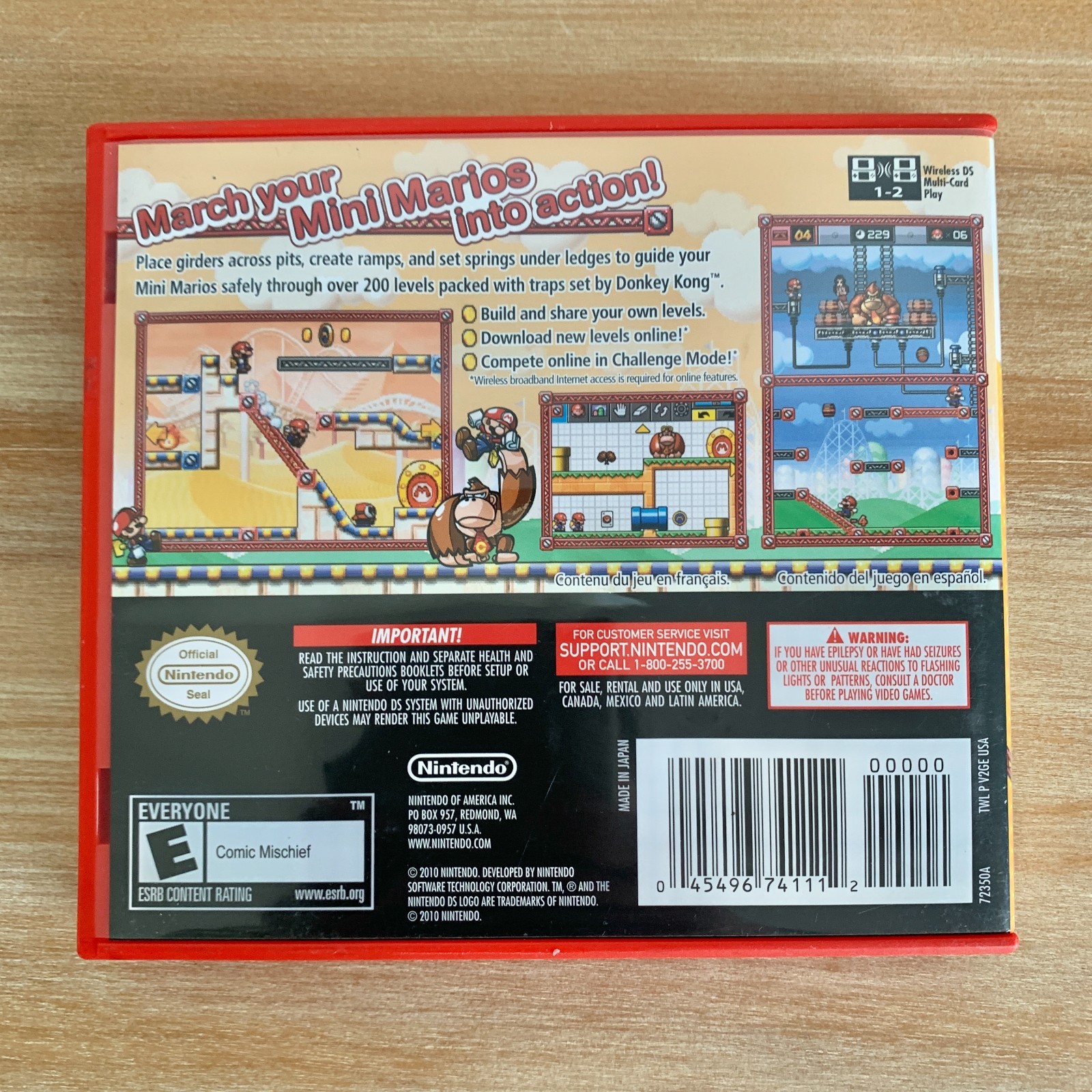 Mario vs. Donkey Kong:Mini-Land Mayhem (Nintendo DS, 2010) CIB Tested Authentic