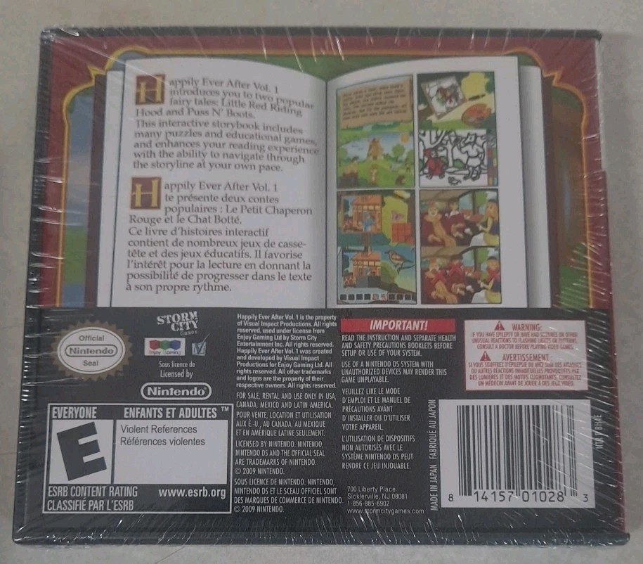 Happily Ever After Vol. 1 (Nintendo DS, 2010) Brand New Factory Sealed