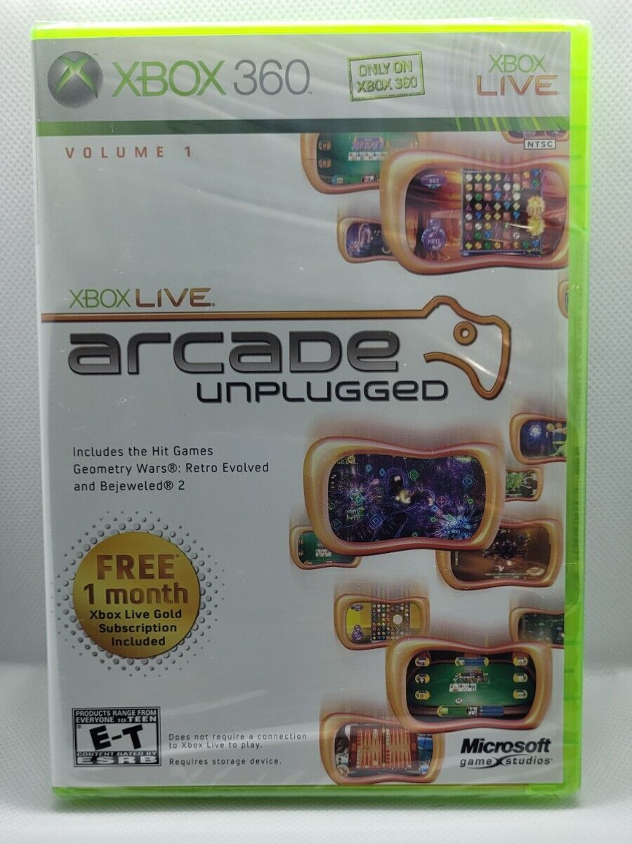Live Arcade Volume 1 for XBOX 360 – Includes 1 Month XBOX Live Gold subscription