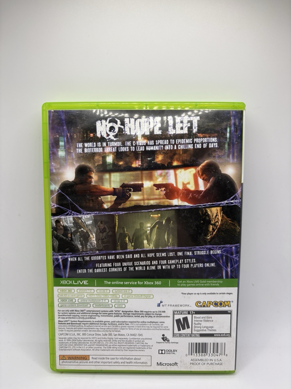 Resident Evil 6 (Microsoft Xbox 360, 2012) CIB, Tested & Working