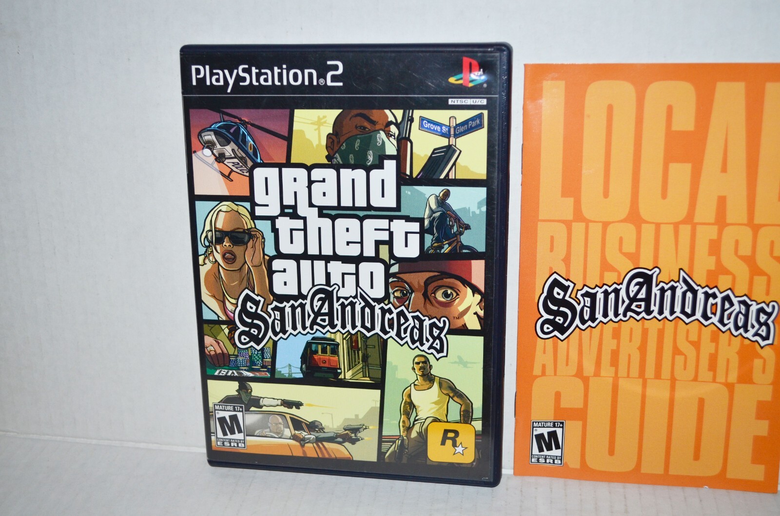 Grand Theft Auto San Andreas (Sony PlayStation 2) GTA PS2 First Print MAP MINT🔥