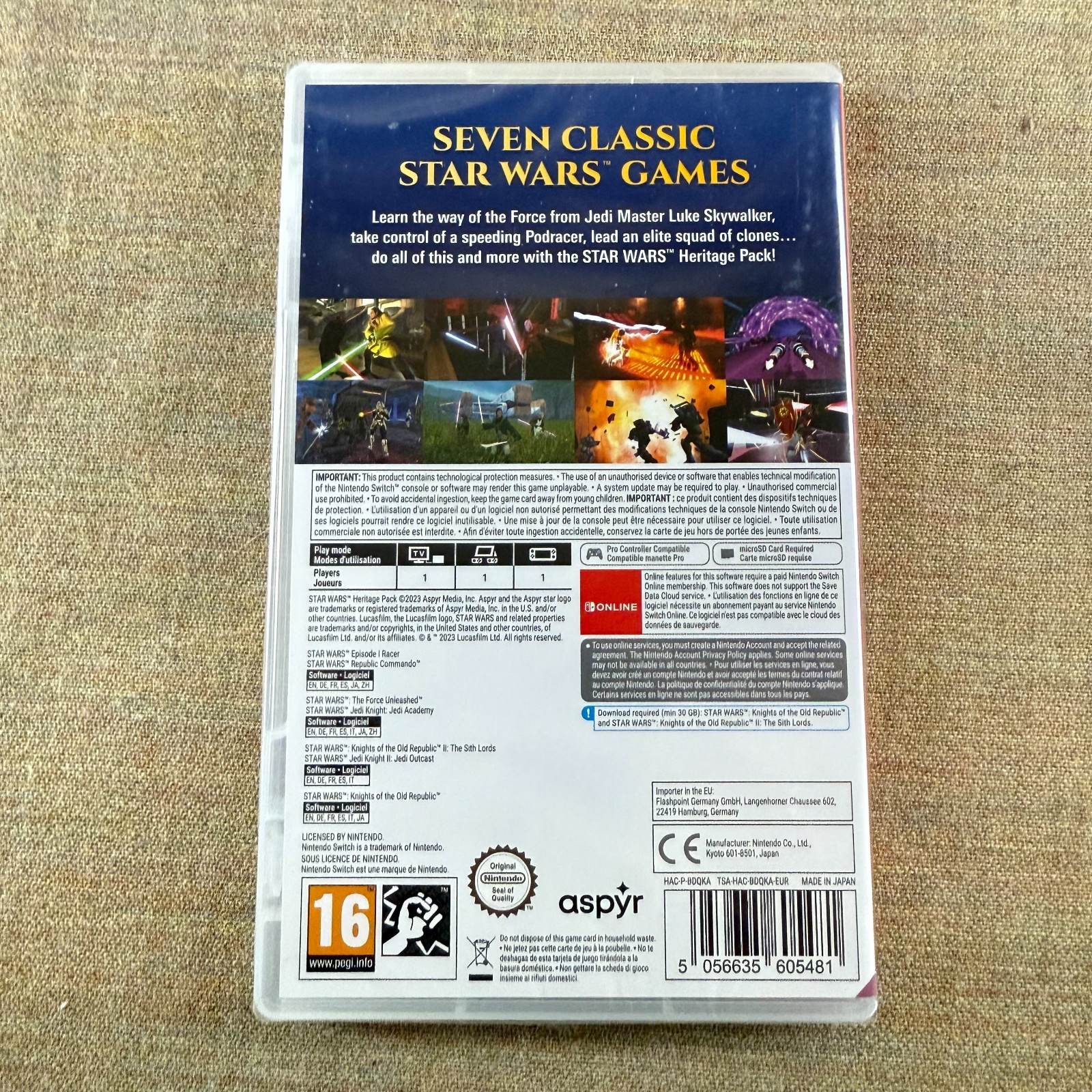 Star Wars Heritage Pack (Nintendo Switch, PAL) — Region-Free Retro Collection Se