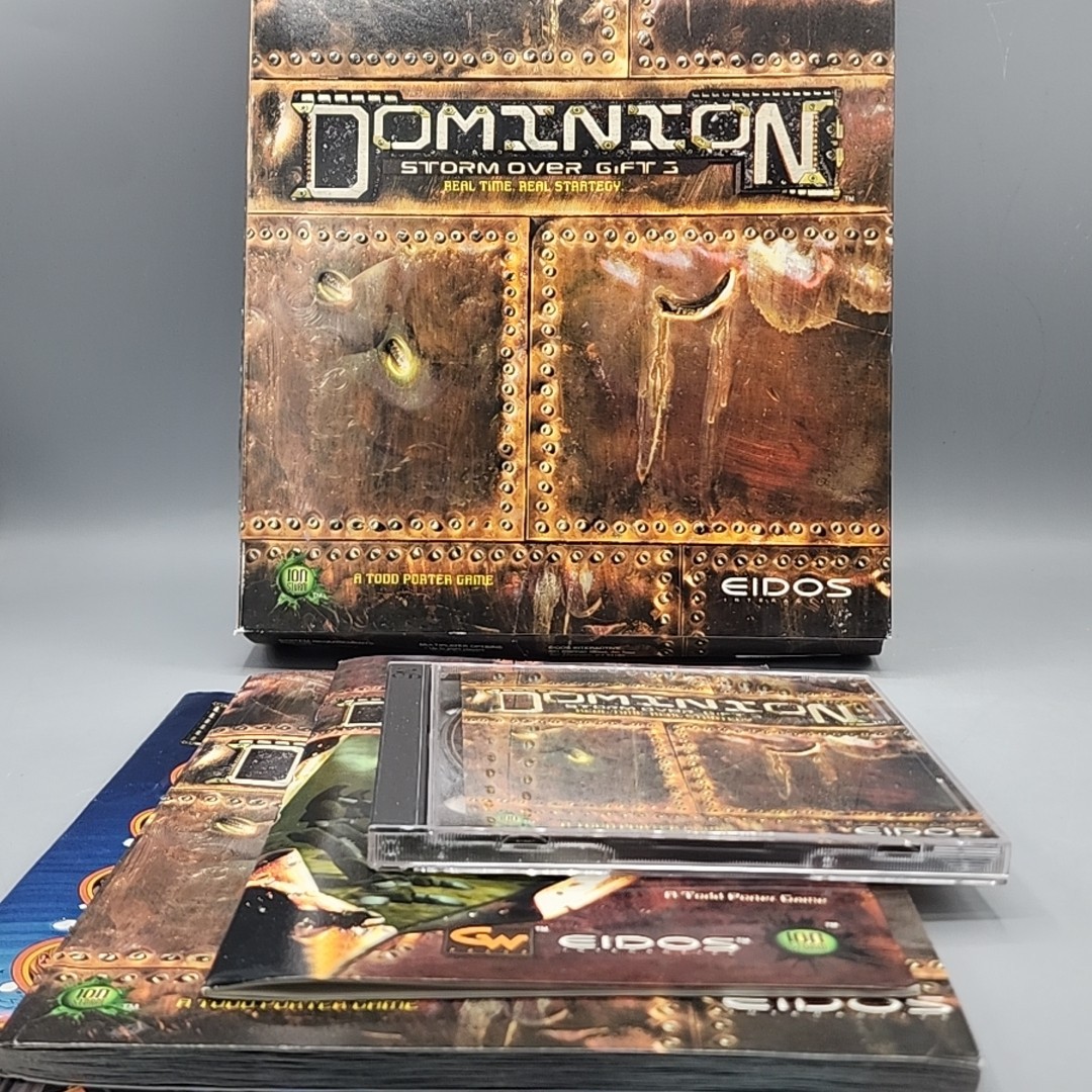 Dominion Storm Over Gift 3 DOS PC Game 1998 Eidos Ion Storm RARE Vintage