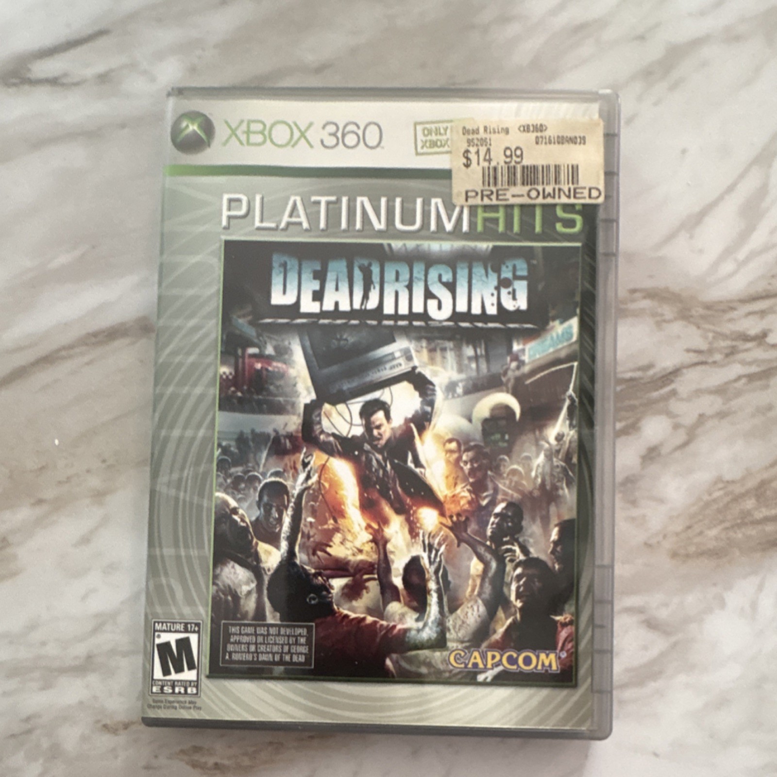 Capcom Dead Rising Platinum Hits Xbox 360 M Survival Horror game 2006 w manual