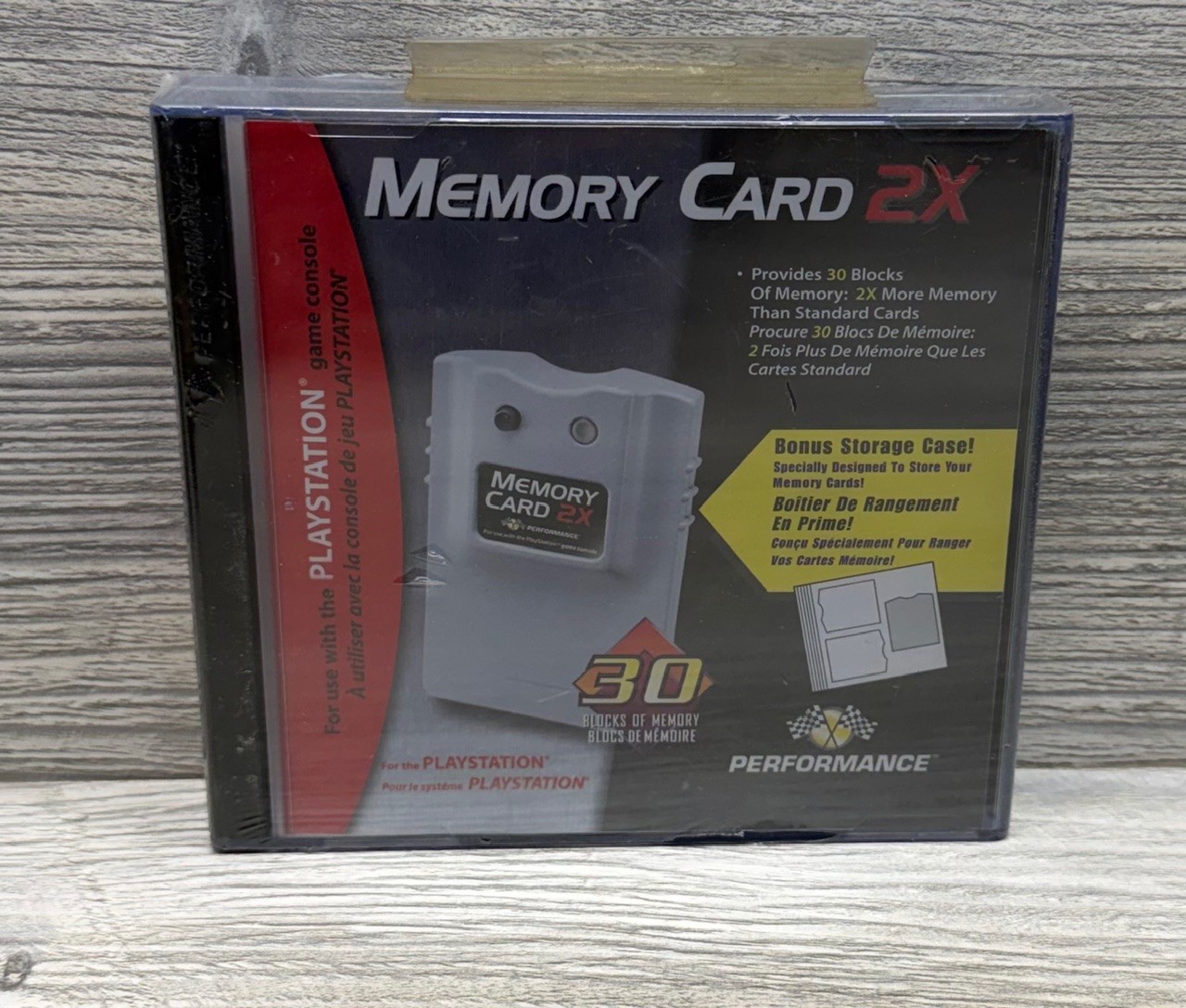 Performance Memory Card 2X For Sony PlayStation 1 PS1 30 Block New Sealed
