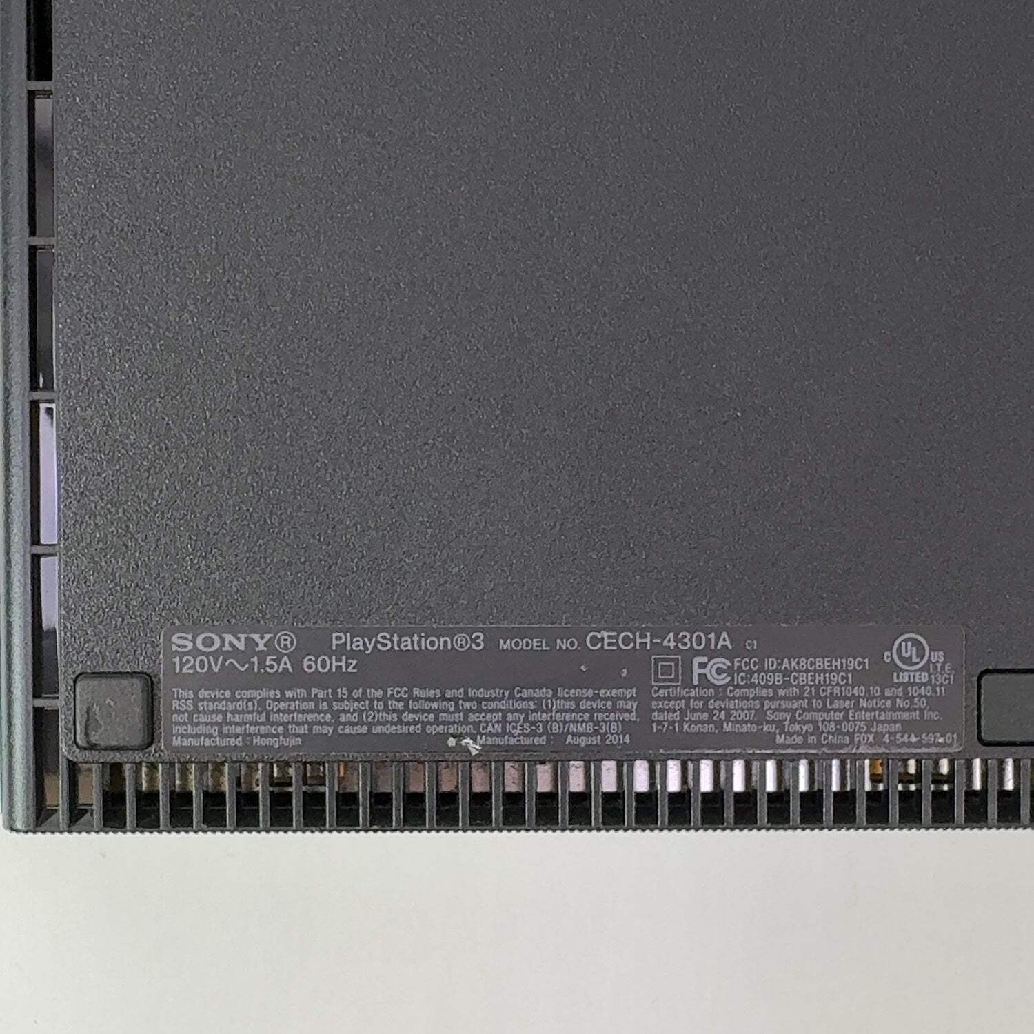 Sony PlayStation 3 Super Slim PS3 12GB Black Console Gaming System CECH-4301A