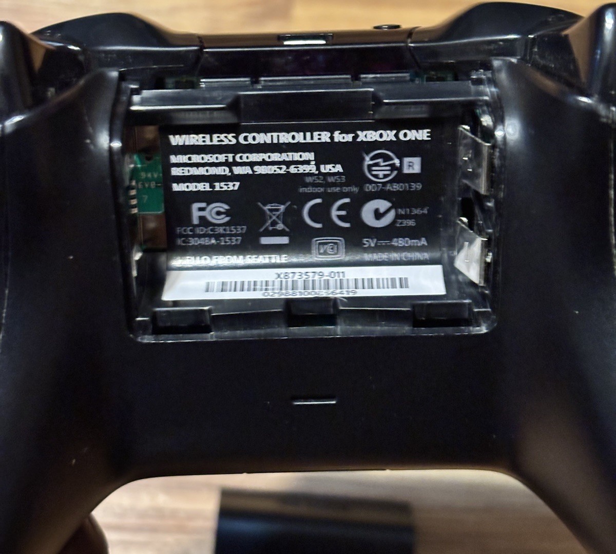 Microsoft Xbox One Wireless Controller Model 1537 Black for Xbox One Console
