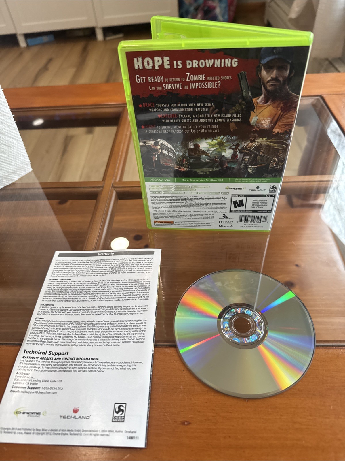 Dead Island: Riptide – Microsoft Xbox 360. Tested. CIB. Very Good Condition.
