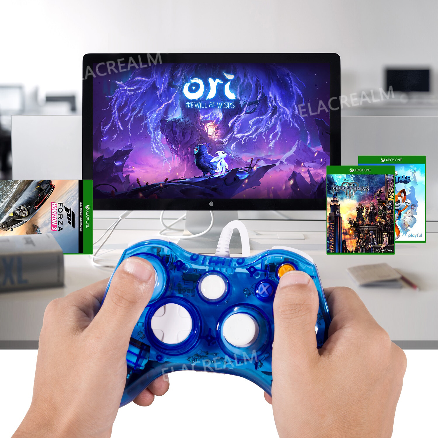 Glow Light USB Wired/Wireless Gamepad Remote Console Controller for Xbox 360 &PC