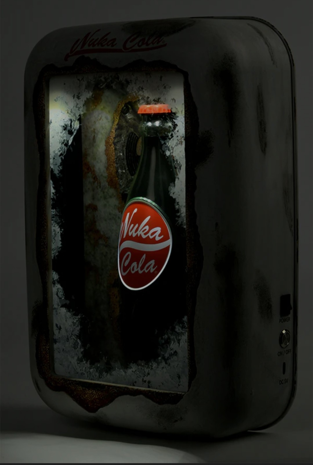 Fallout Nuka Cola Bottle Weathered Vending Machine LED Shadow Box NEW Bethesda
