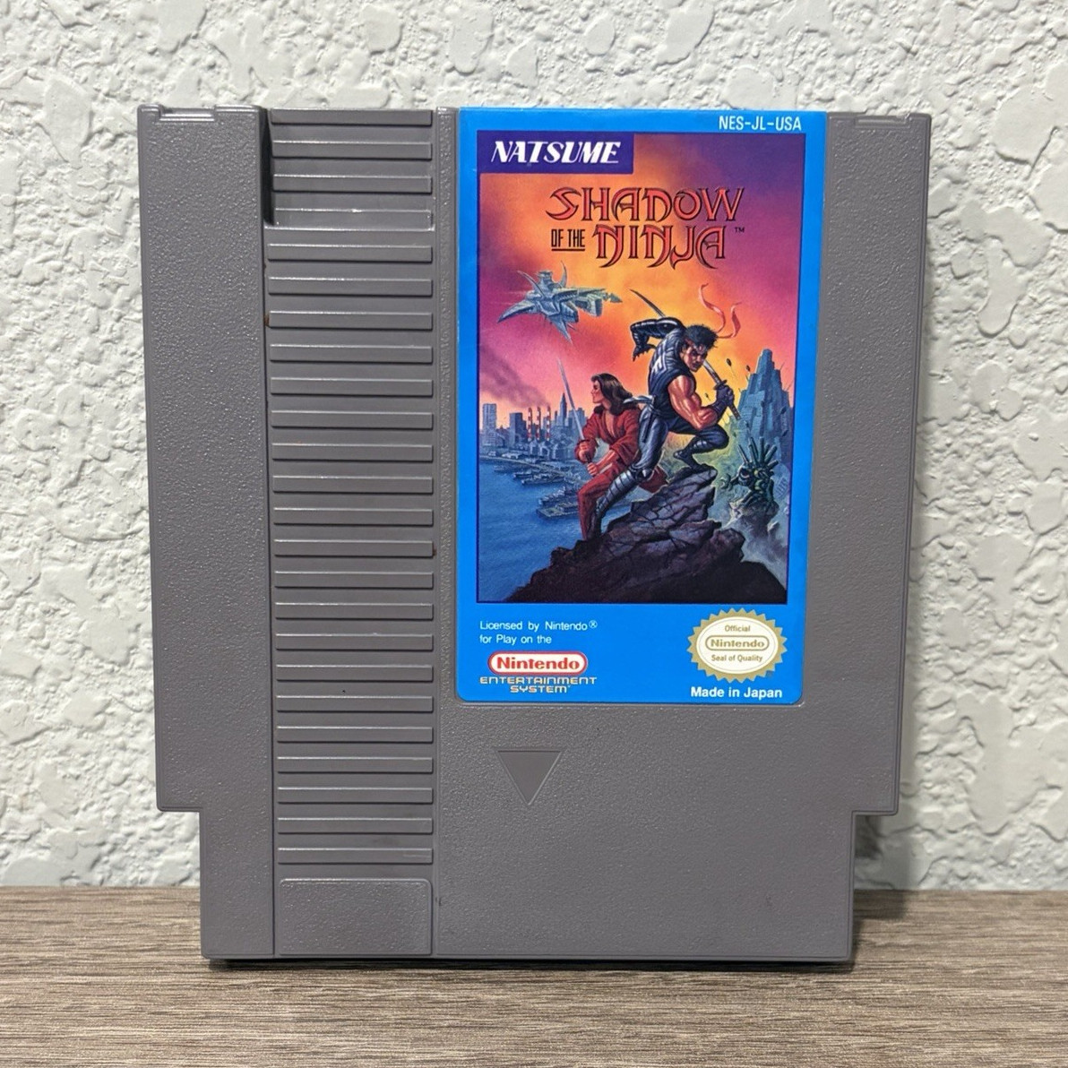 Natsume Shadow of the Ninja Nintendo NES Game Cartridge. Rare. Cleaned & Tested.