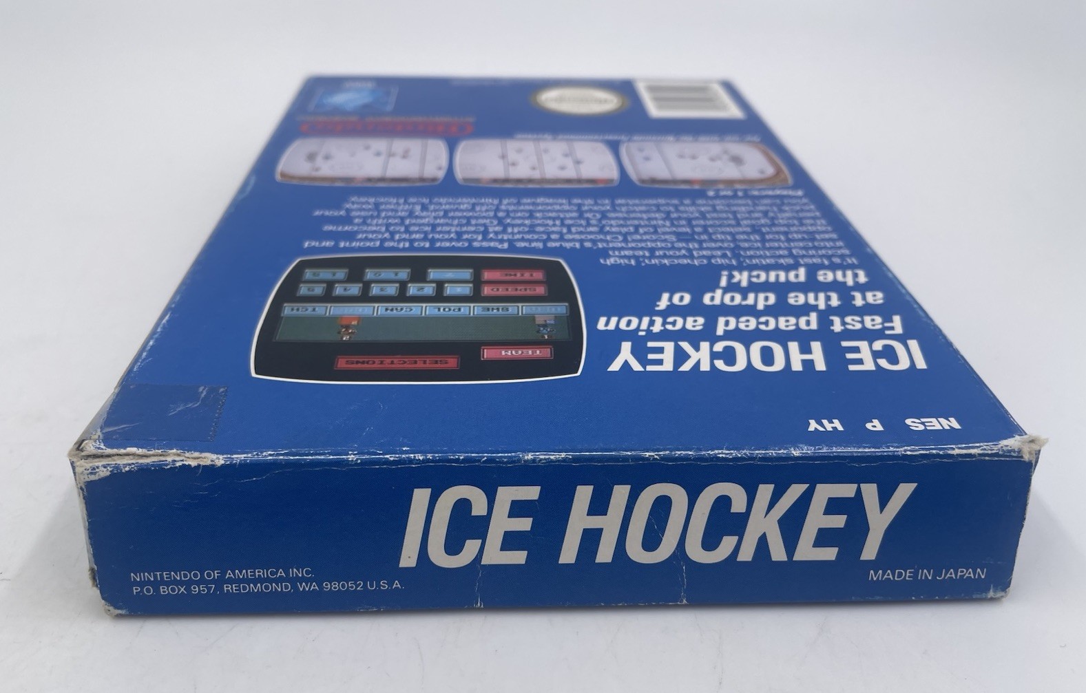 Nintendo Ice Hockey Box With Manual And Insert Poster – NO GAME