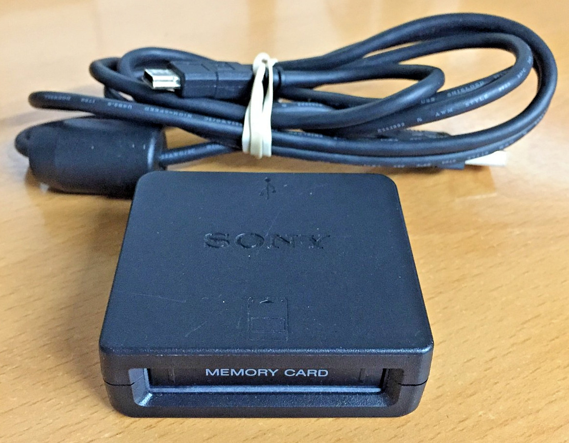 OEM 1st Party PLAYSTATION 3 Memory Card Adapter w/ USB CABLE Sony CECHZM1 ps3