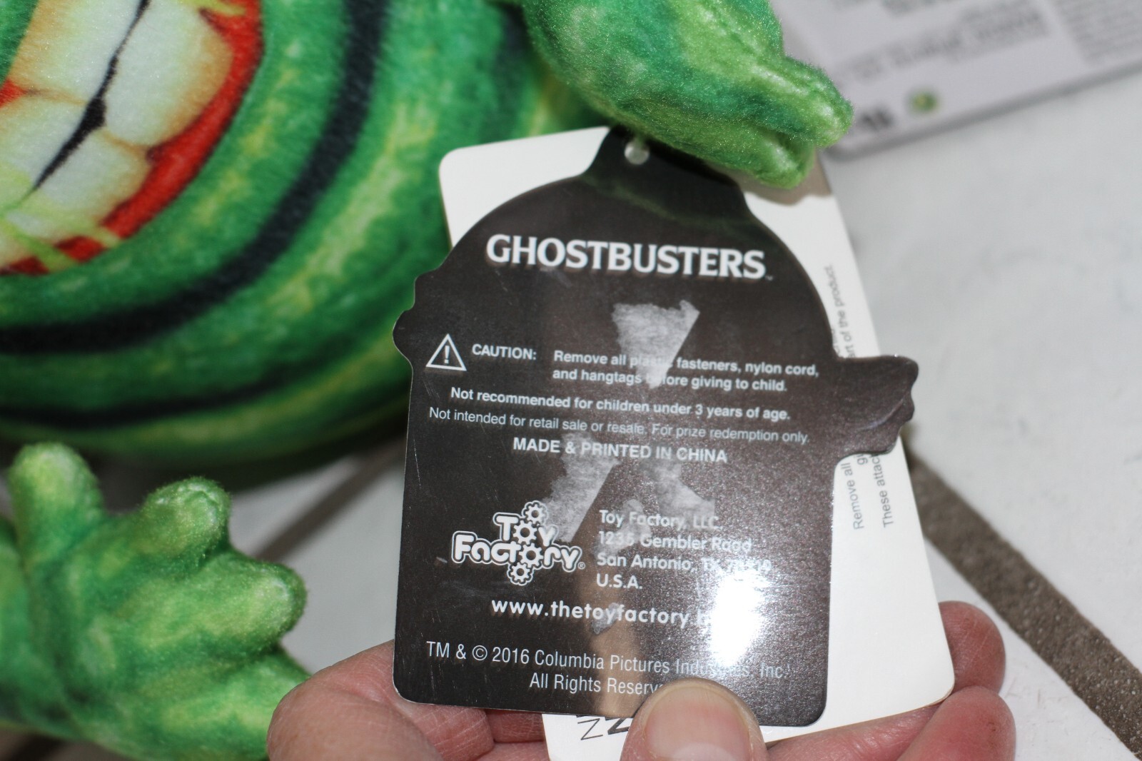 Large 10″ Ghostbusters Plush Toy SLIMER Happy Ghost. Green Stuffed Animal w/ tag