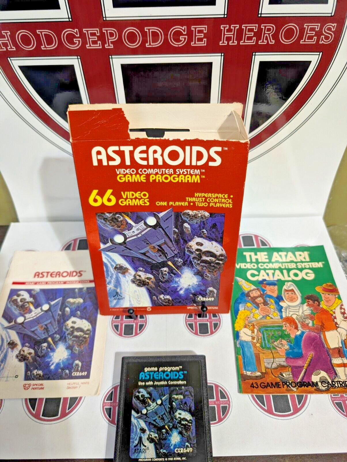 Asteroids – Atari 2600 – CIB – Cleaned/Tested – See Description**