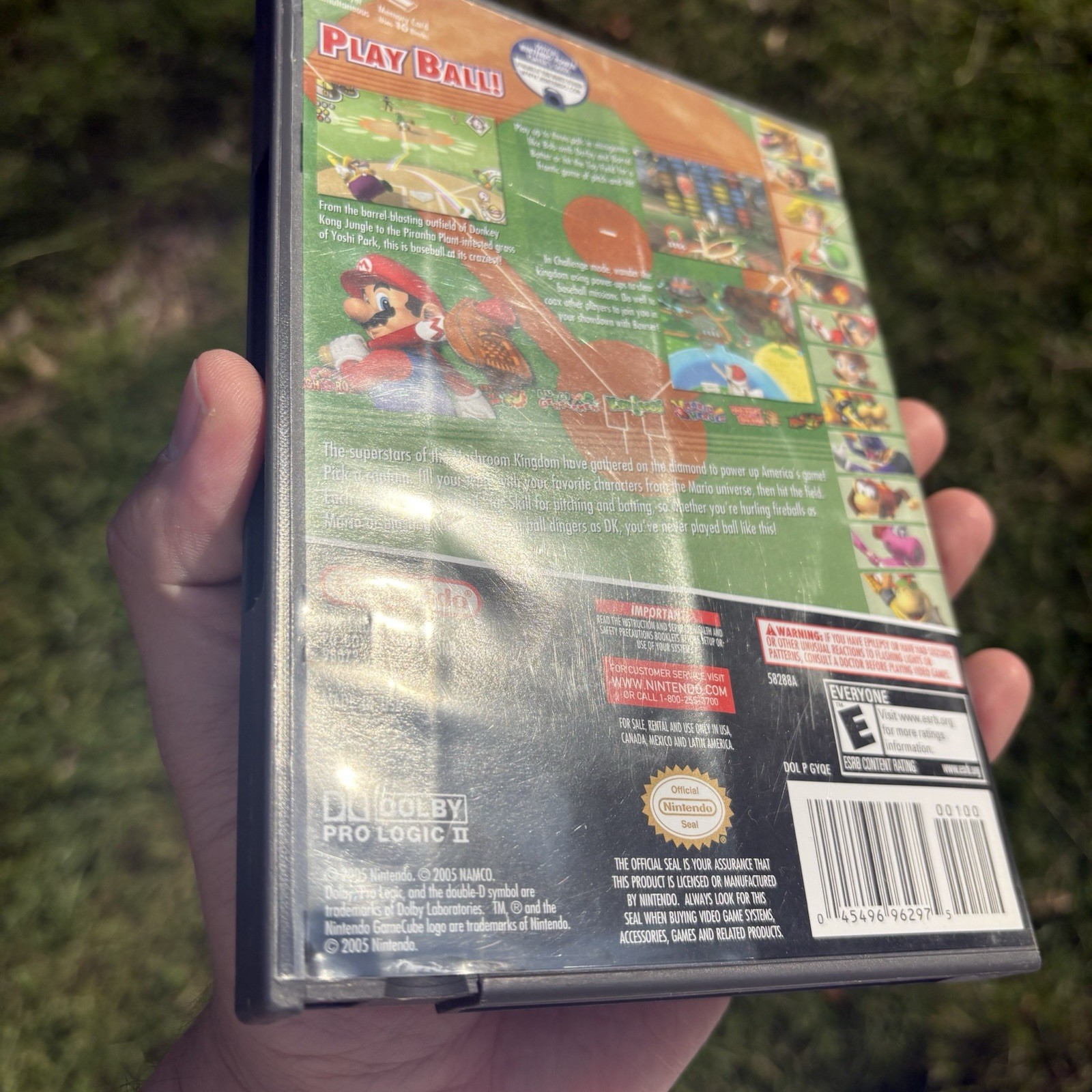 Mario Superstar Baseball (Nintendo GameCube, 2005) Complete Tested Read!!