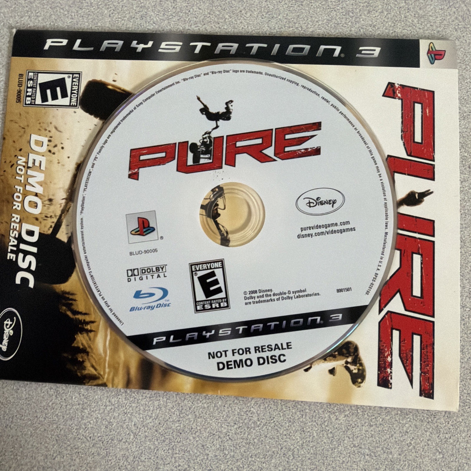 PURE PS3 Demo Disc NOT FOR RESALE VERSION 2008 Sony PlayStation 3
