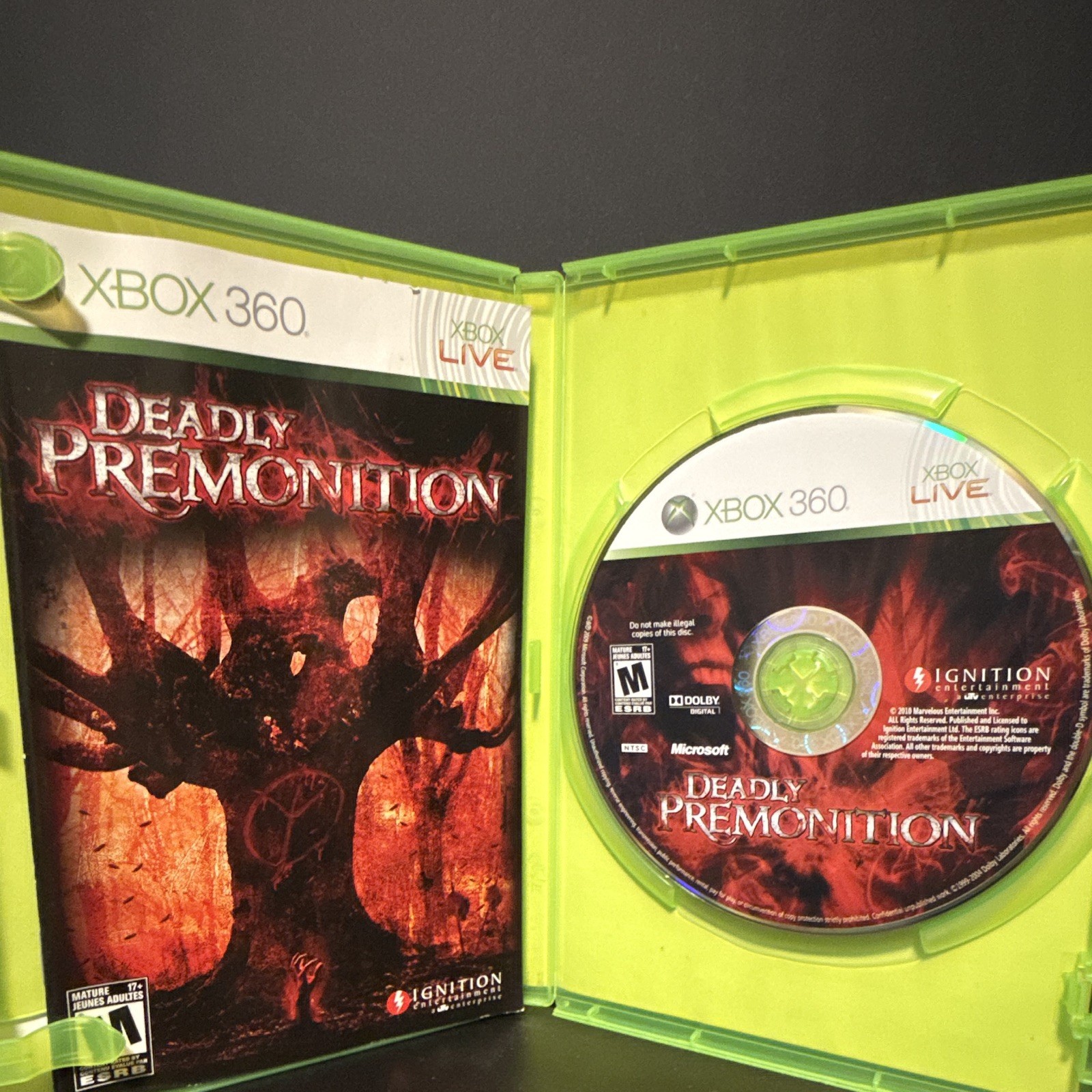 Ignition Deadly Premonition (Xbox 360) Survival Horror, M, NTSC-U/C, 2010