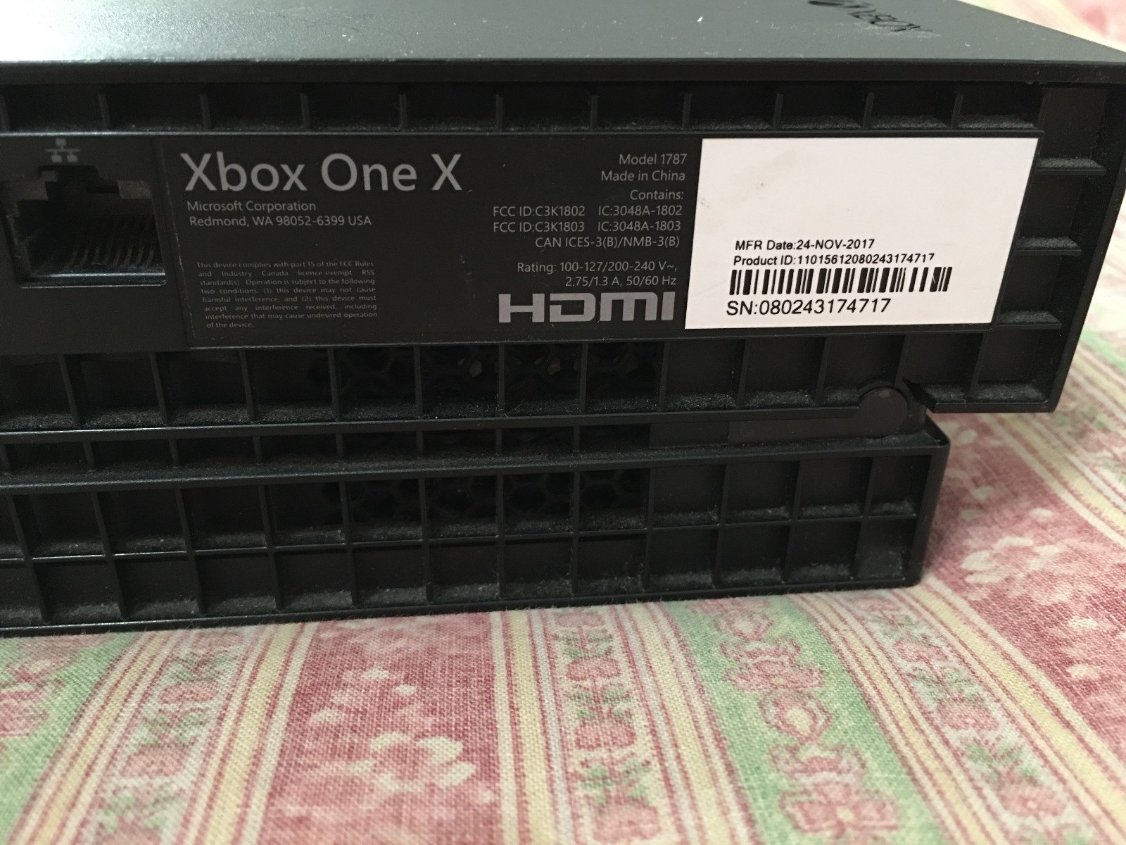 Microsoft Xbox One X 1TB system
