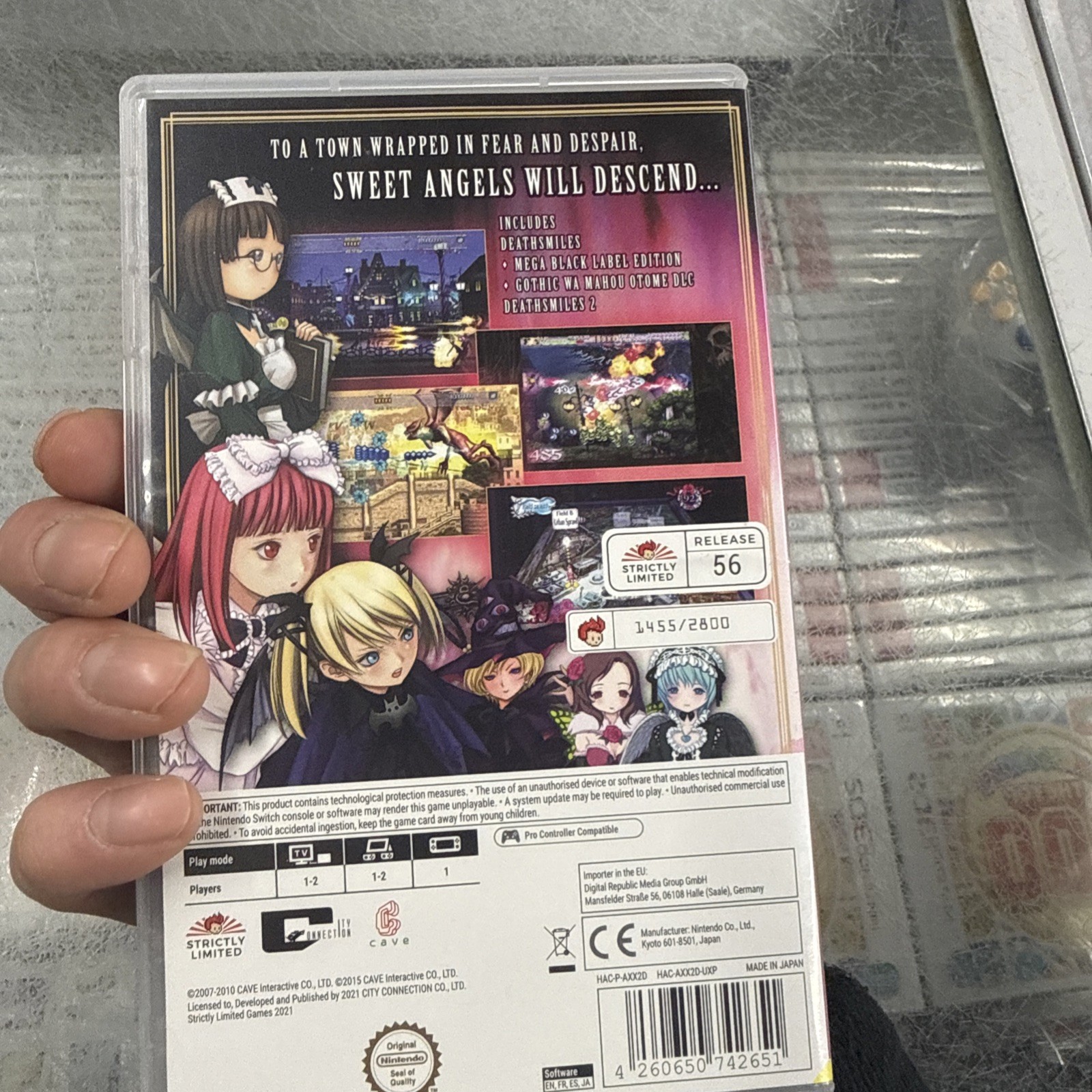 DEATHSMILES 1 + 2 Strictly Limited Games #56 Nintendo Switch 1455/2800