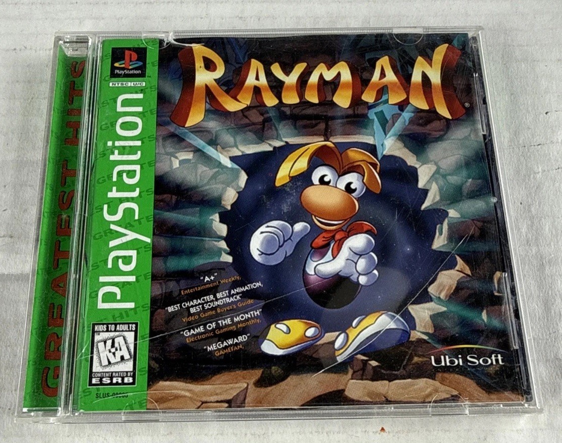 Rayman Playstation 1 / PS1 Complete Greatest Hits Vintage Manual