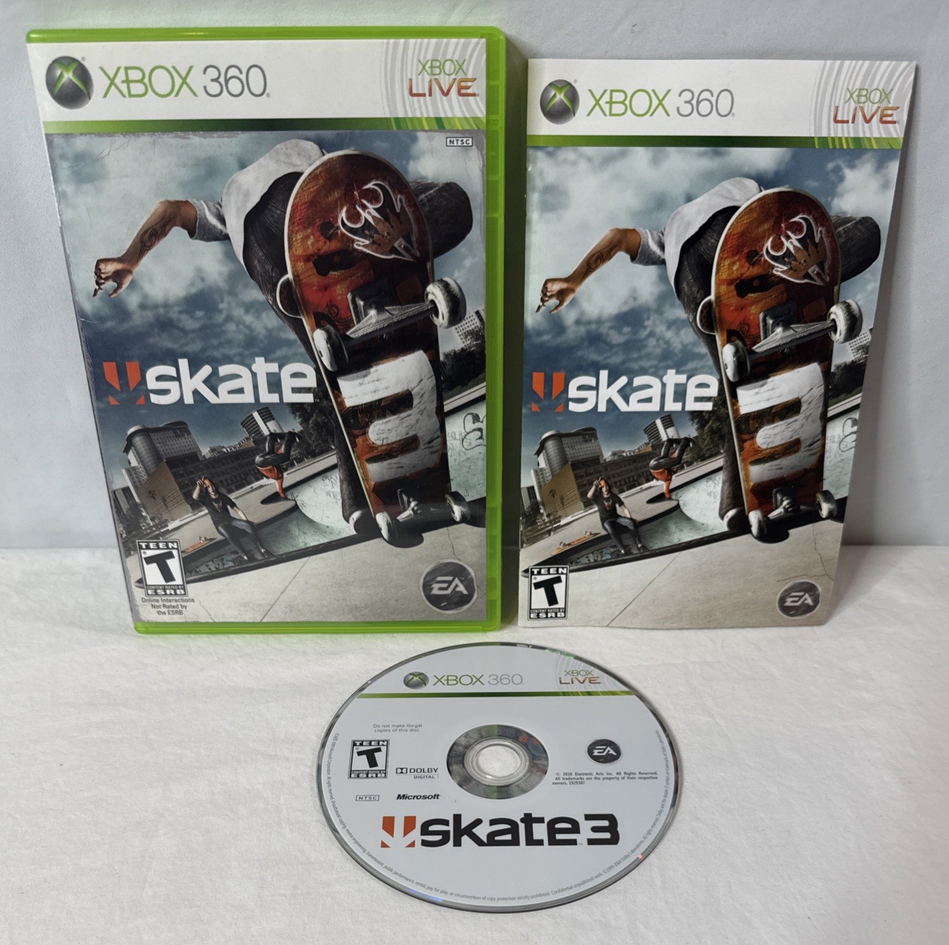 Skate 3 (Microsoft Xbox 360, 2010) CIB Complete – Tested