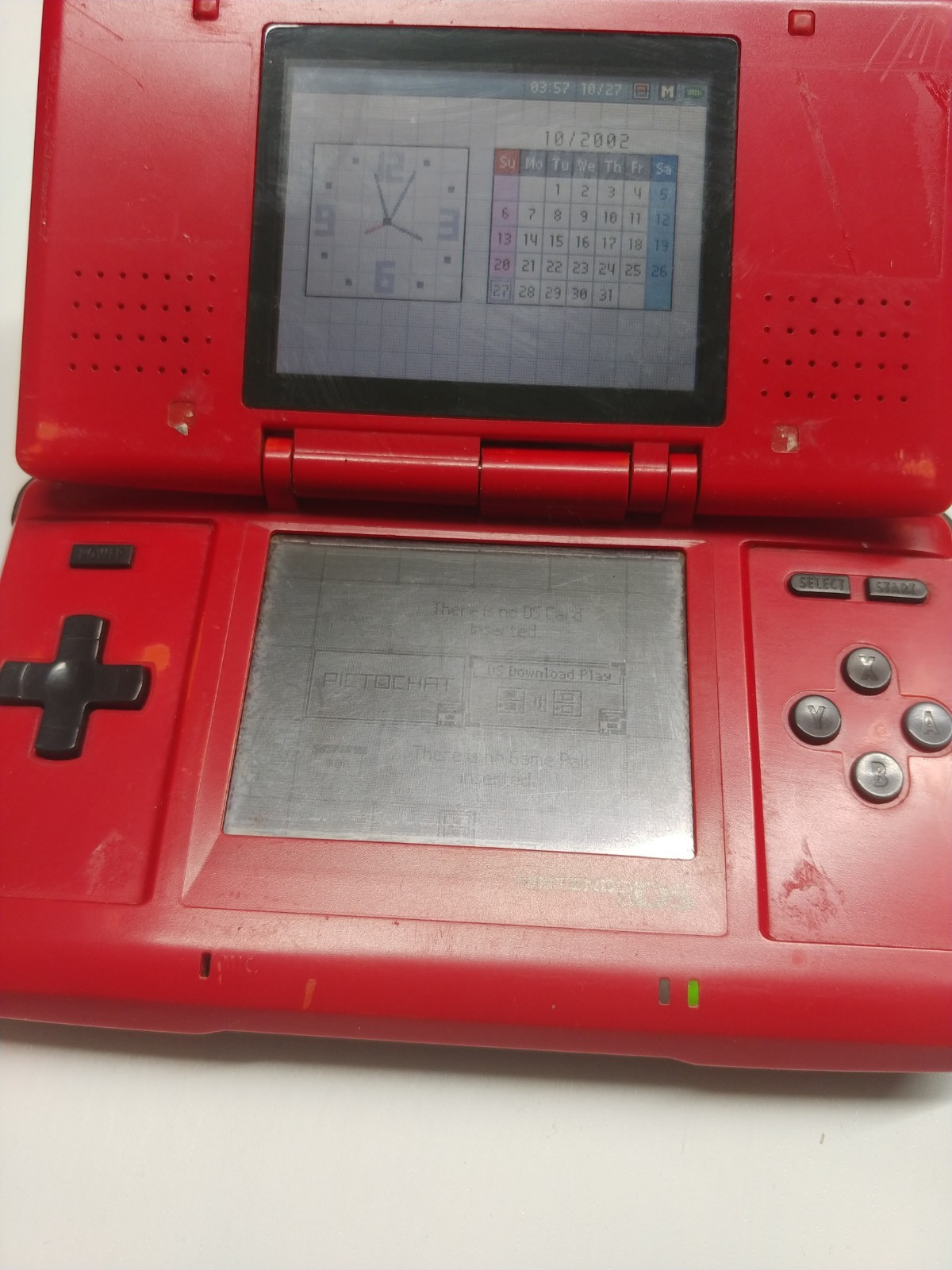 Nintendo DS Original Model NTR-001 Red Bad Touch
