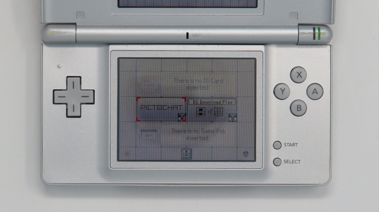 Nintendo DS Lite Console with charger, case, stylus silver USG-USA-1