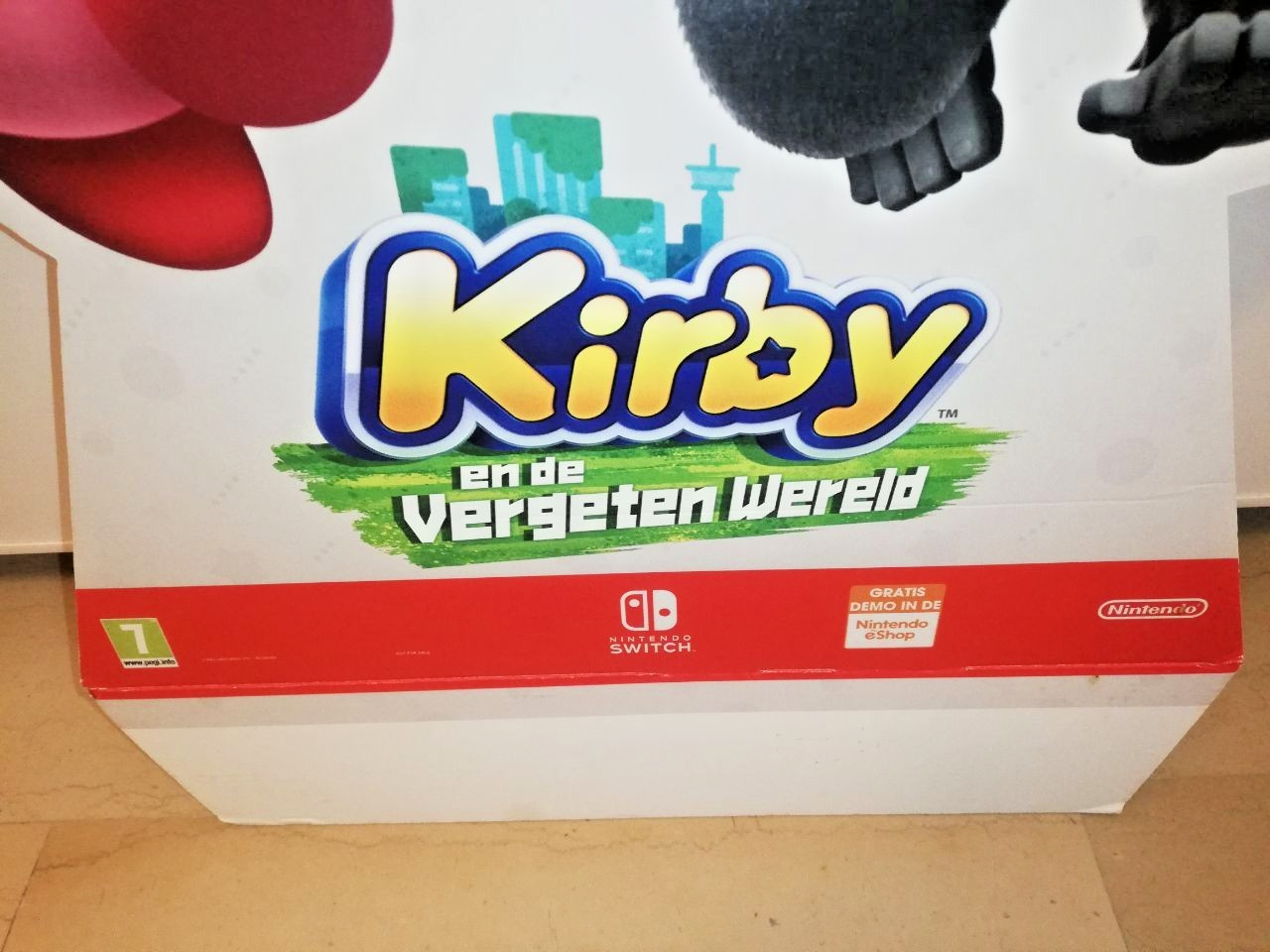 Official Kirby and the Forgotten Land Store Display Standee Promo Sign Nintendo