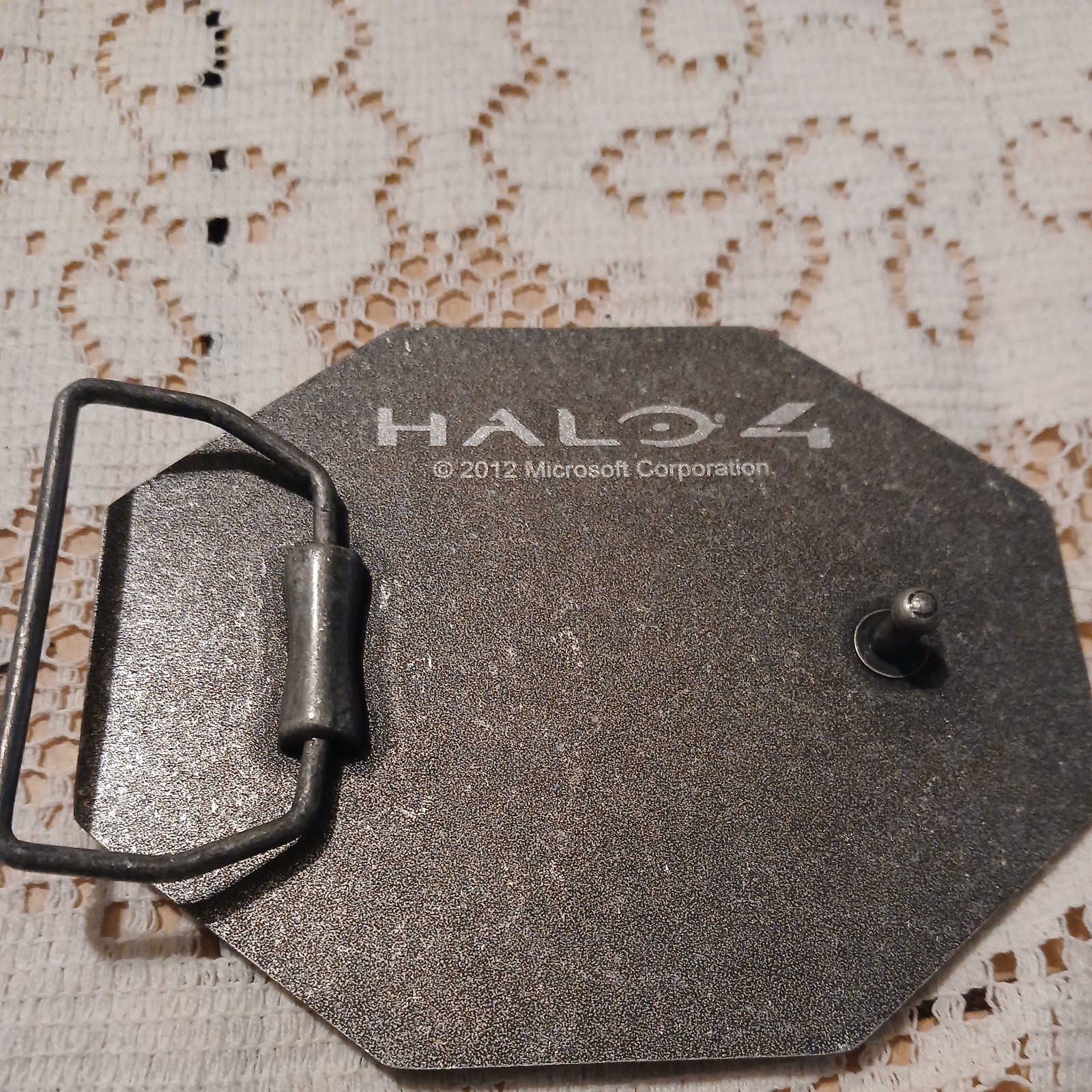 2012 HALO 4 UNSC UNITED STATES SPACE COMMAND BELT BUCKLE