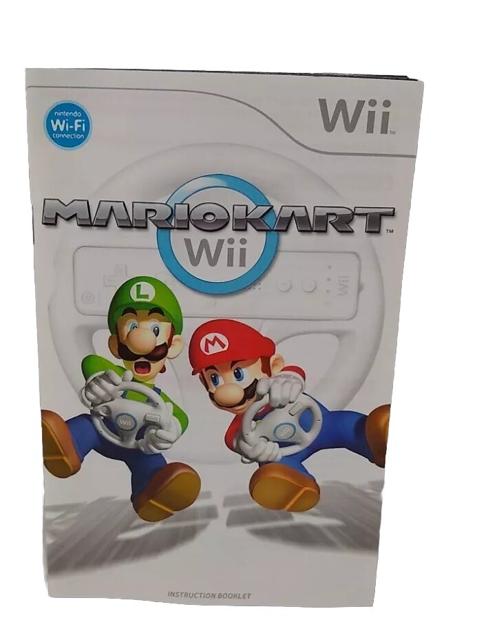 MarioKart Instruction Booklet ONLY Nintendo Wii Japan Singapore Malaysia Saudi
