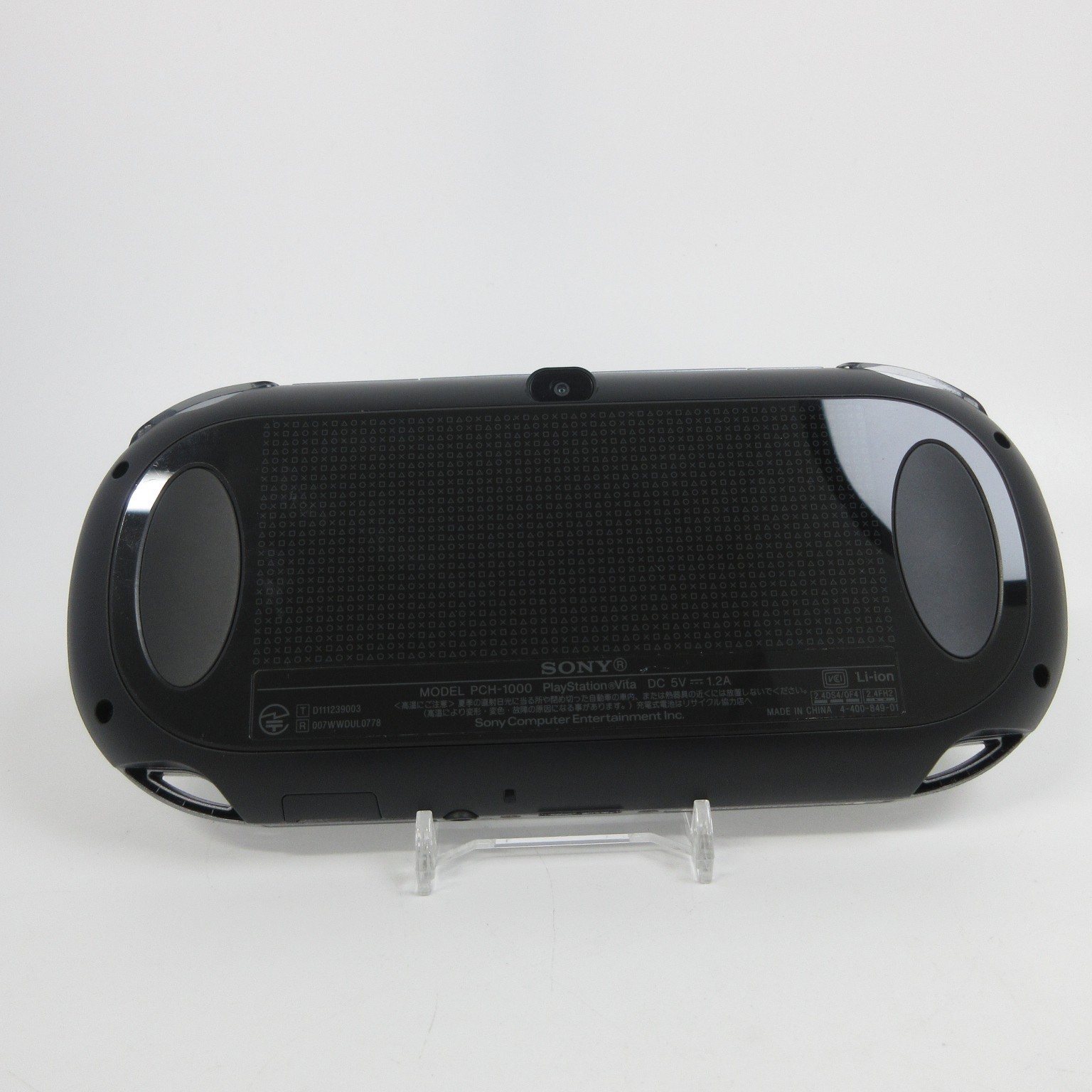 【Very Good】Sony PS Vita PCH-1000 Crystal Black Wi-Fi Model Console only #ReRe08/