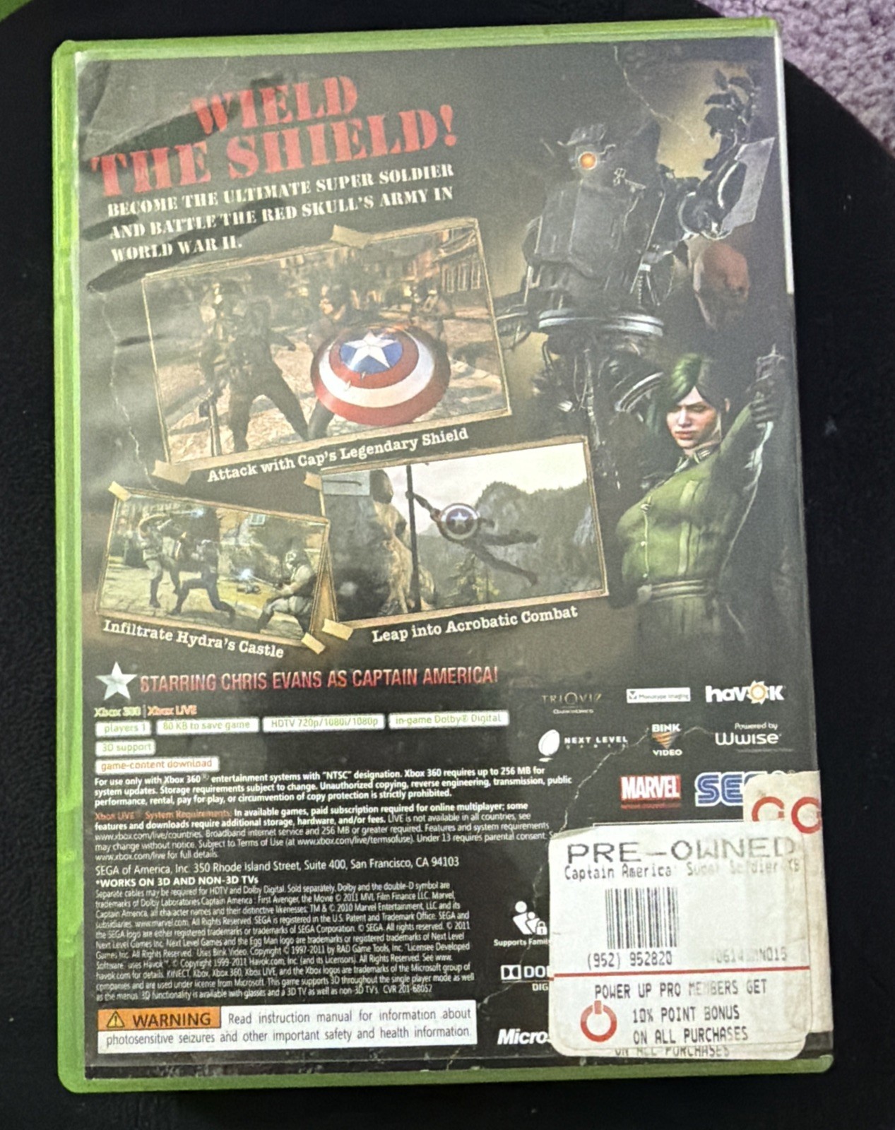 Captain America: Super Soldier Xbox 360 Complete