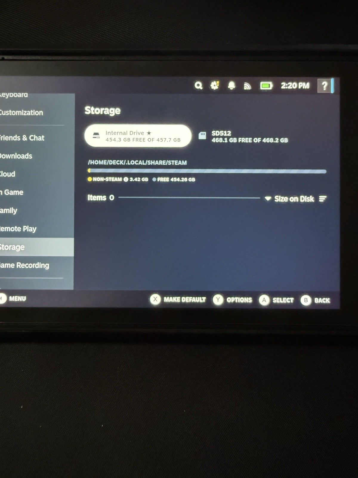 Steam deck LCD 1TB