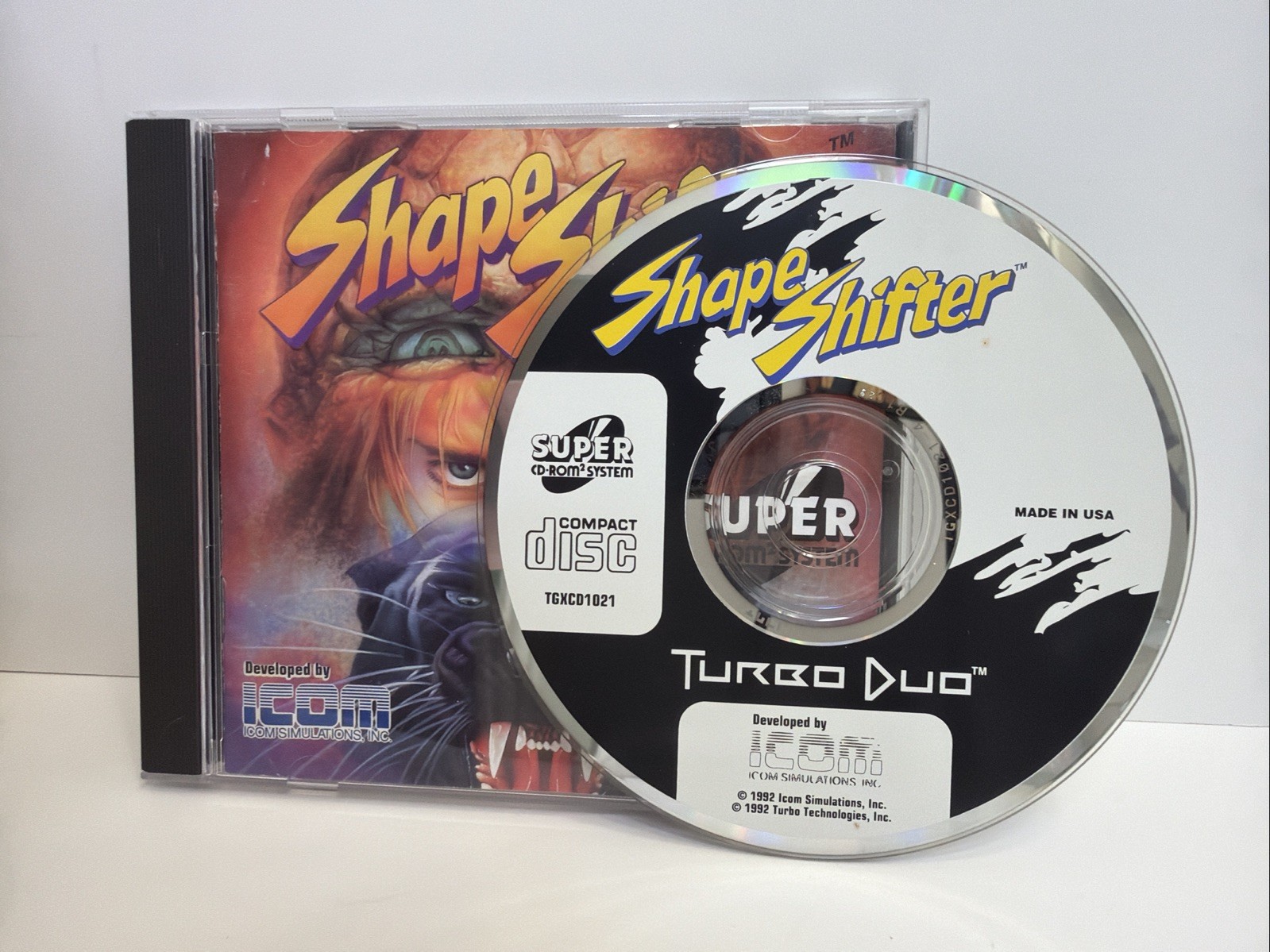 Shape Shifter TurboGrafx Super CD Turbo Duo Tested Complete CIB
