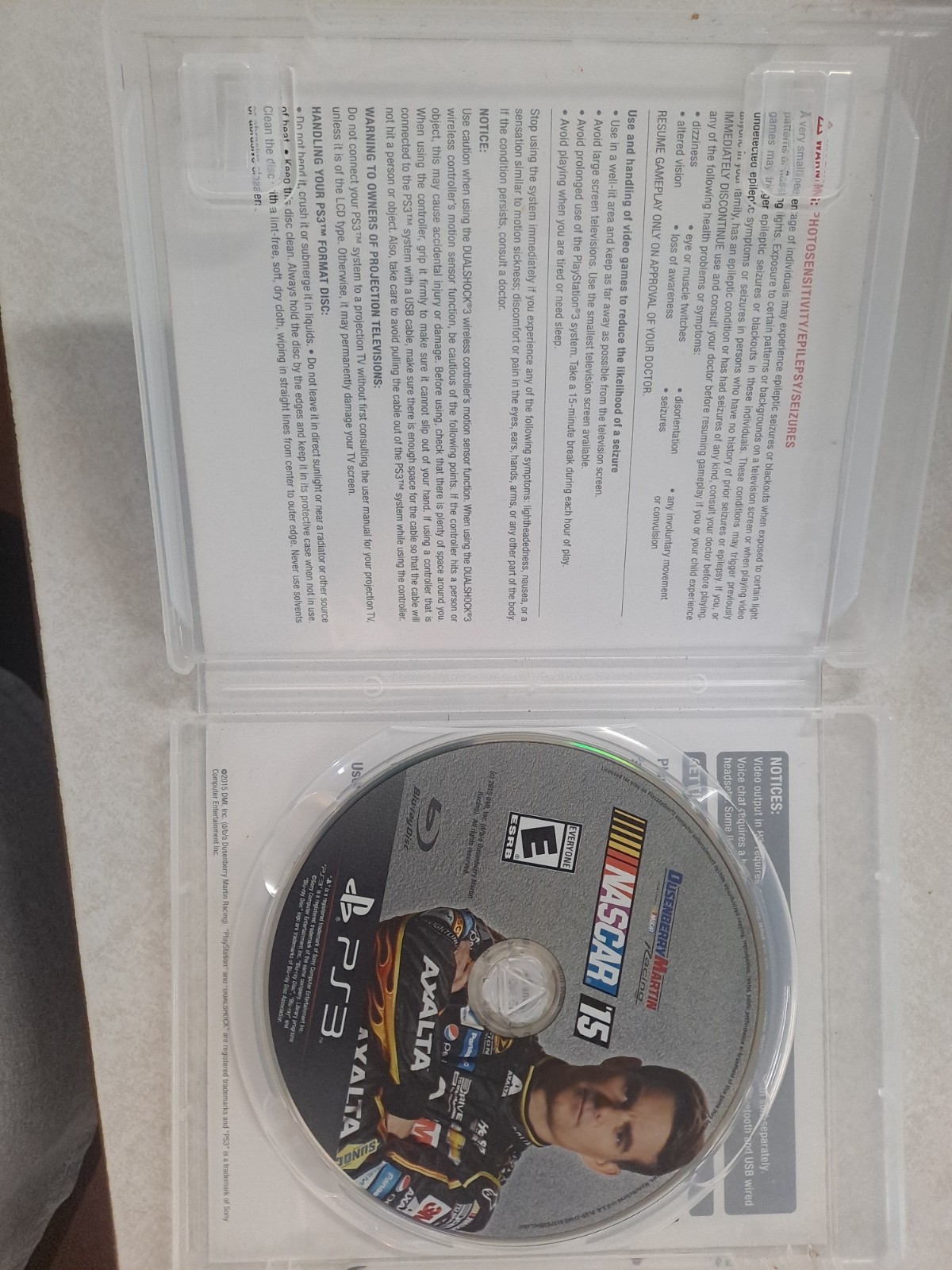 NASCAR 15 Racing (Sony PlayStation 3 PS3, 2015) Jeff Gordon Version