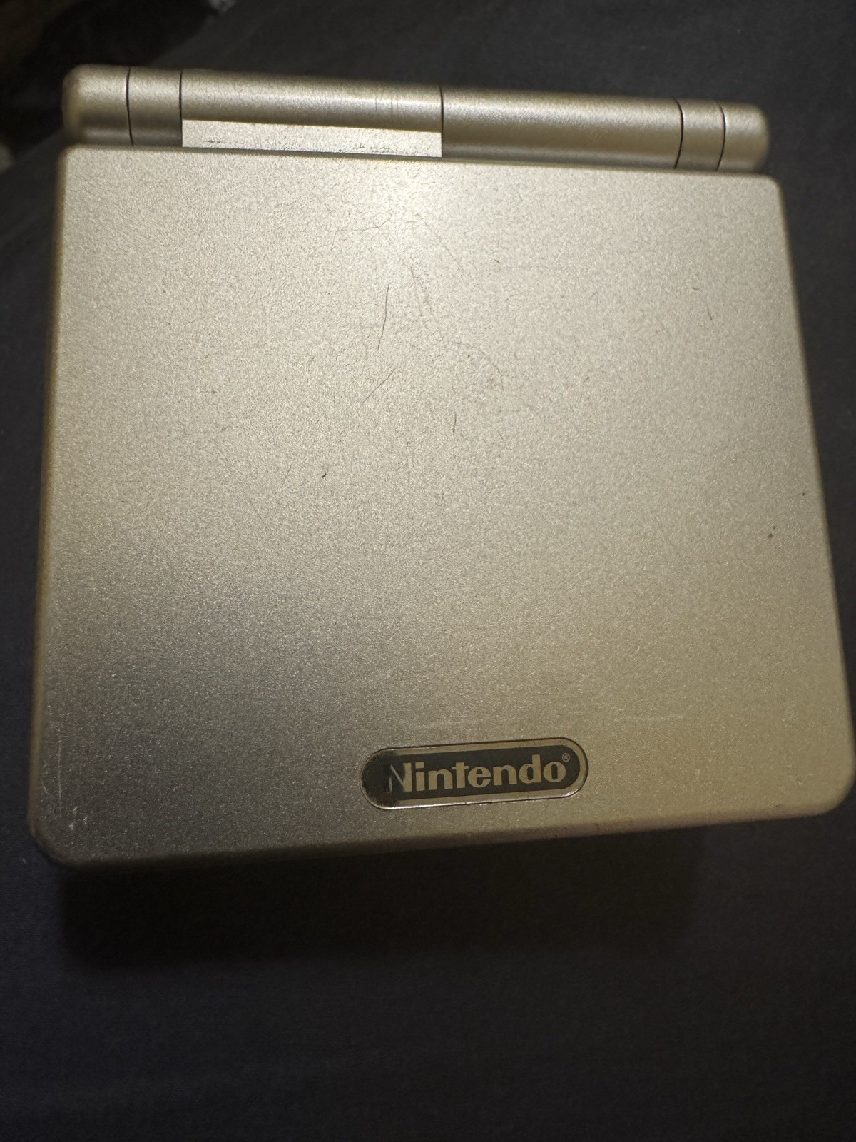 Nintendo Game Boy Advance SP AGS-001 Silver w/ Charger and Game