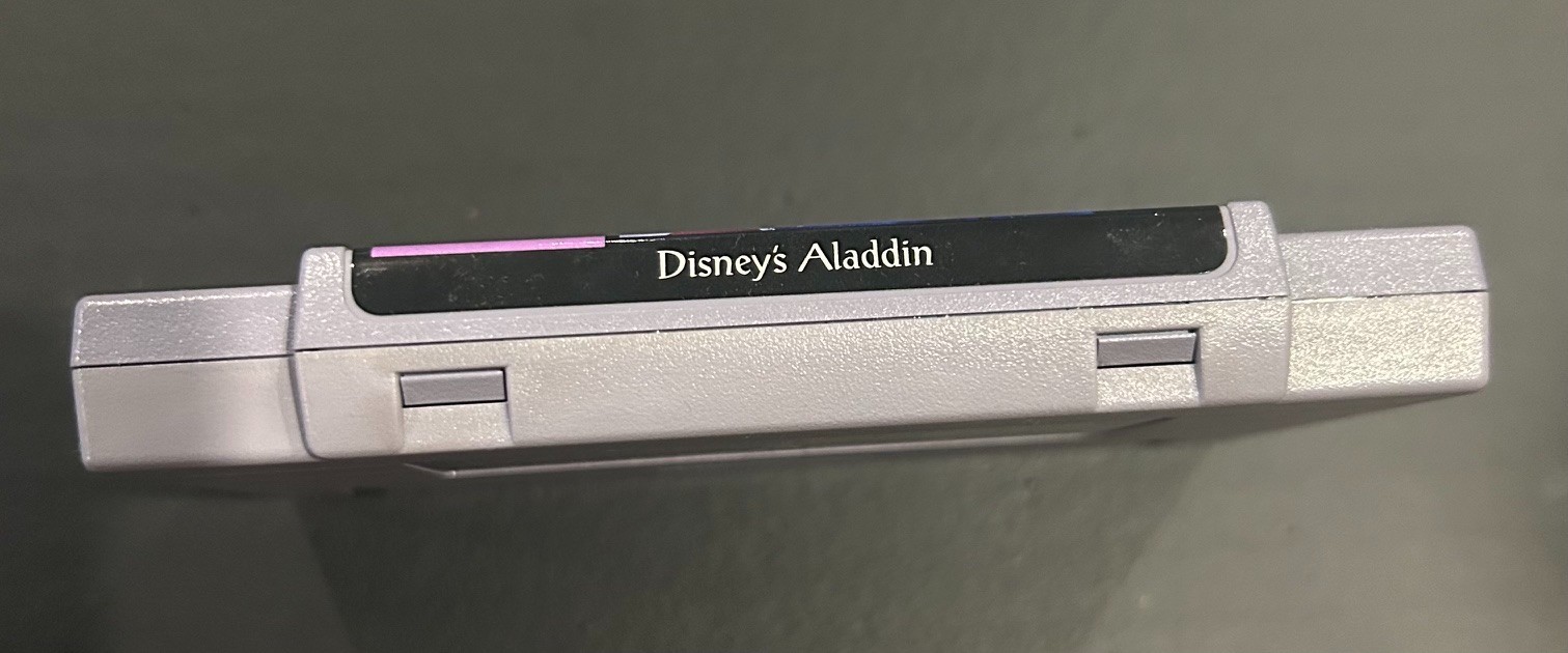 Disney’s Aladdin Super Nintendo SNES Capcom Game Cartridge Authentic