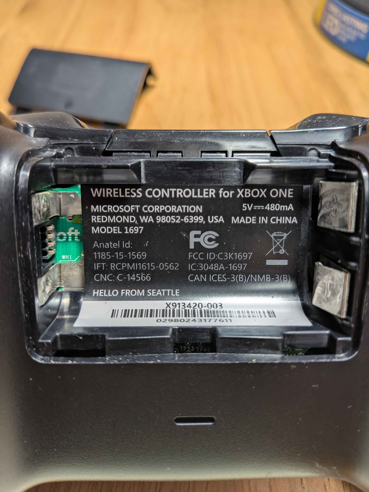 2 Xbox One Wireless Controllers – Model 1697 and Model 1537 (Worn Joysticks)