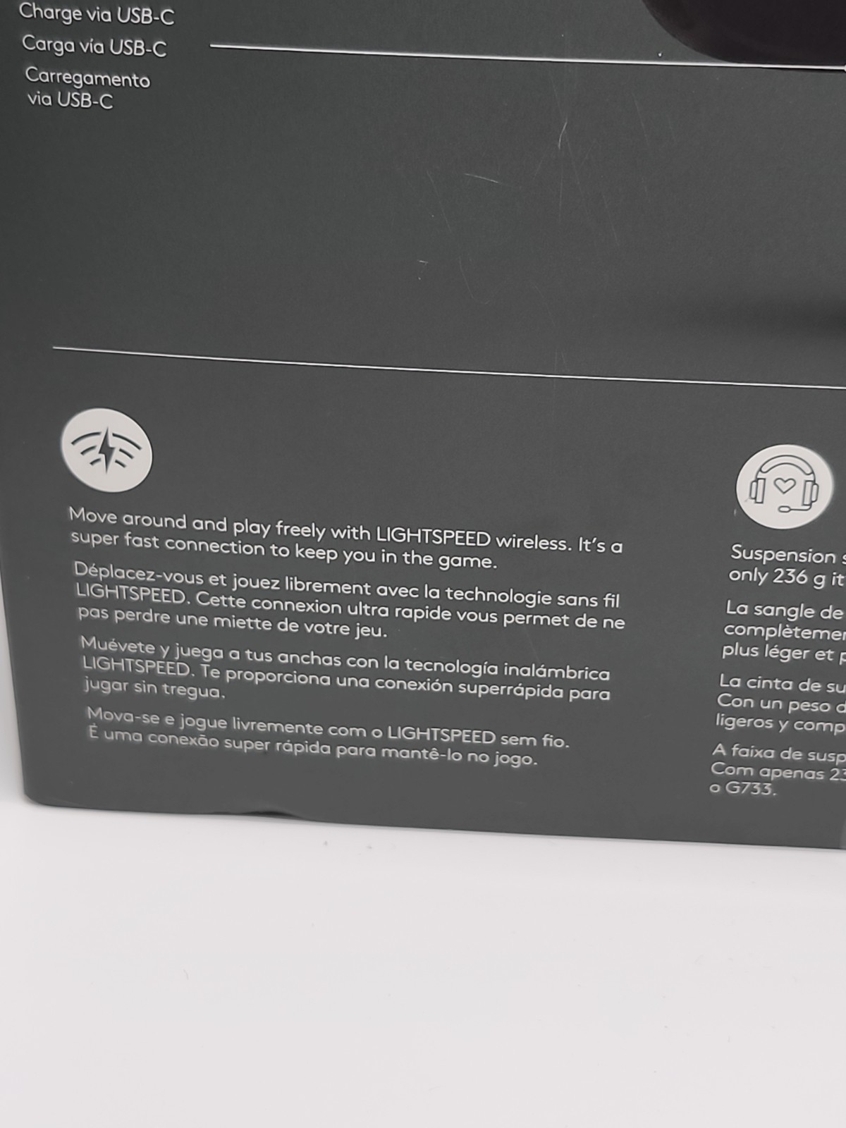 Logitech G535 LIGHTSPEED Wireless Gaming Headset – Black – New!! Sealed!